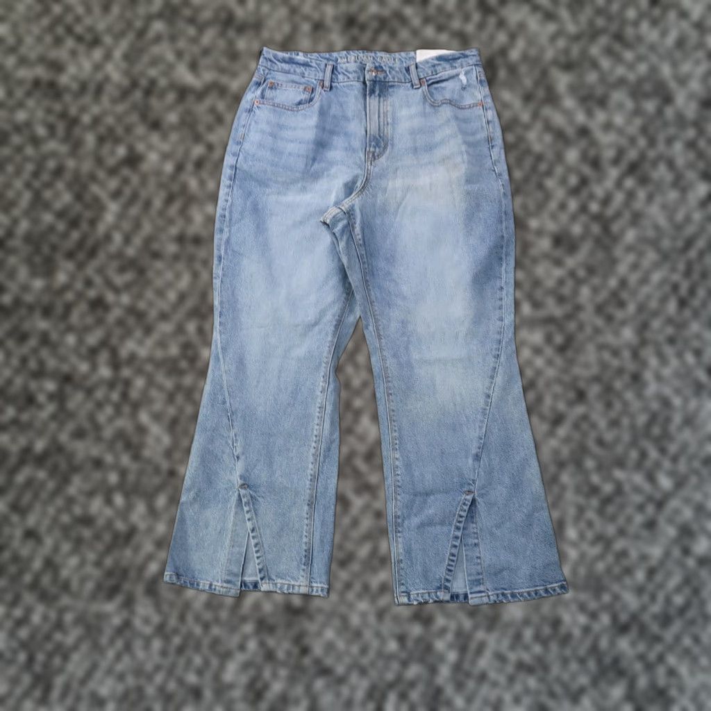 American Eagle Outfitters American Eagle Outfitters Jeans Women's 14 Blue Denim Bootcut High Rise Stretch 90s Curvy 5-Pocket Denim Size 36" / US 14 / IT 50 - 1 Thumbnail