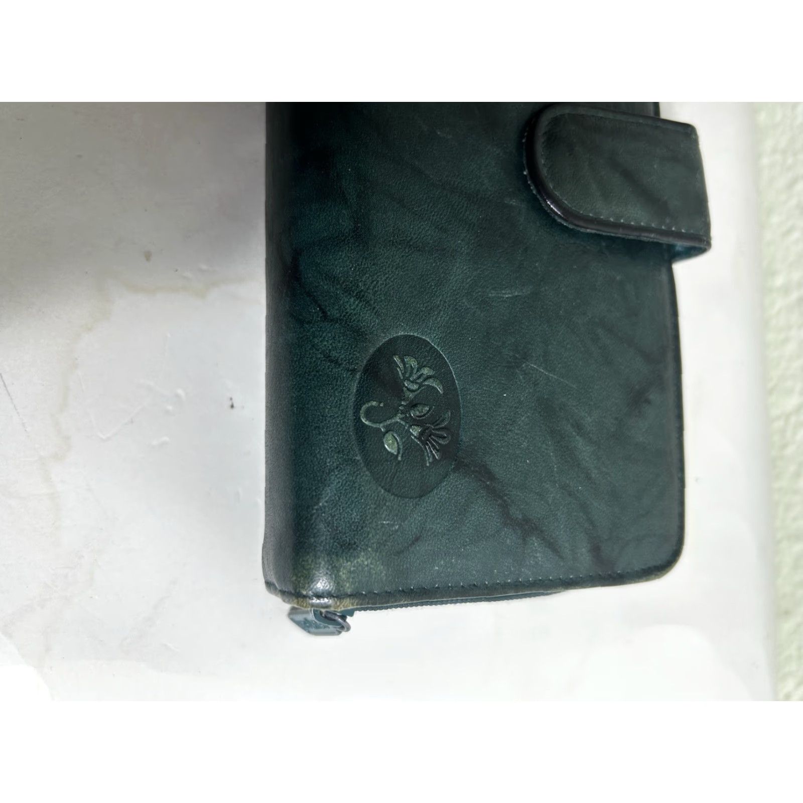 Vintage VINTAGE Buxton Wallet Women Leather Bifold Cardholder Coin Green 7.5x3.5x1 Womens Green Leather Wallet Bifold Buxton 90s? Size ONE SIZE - 2 Thumbnail