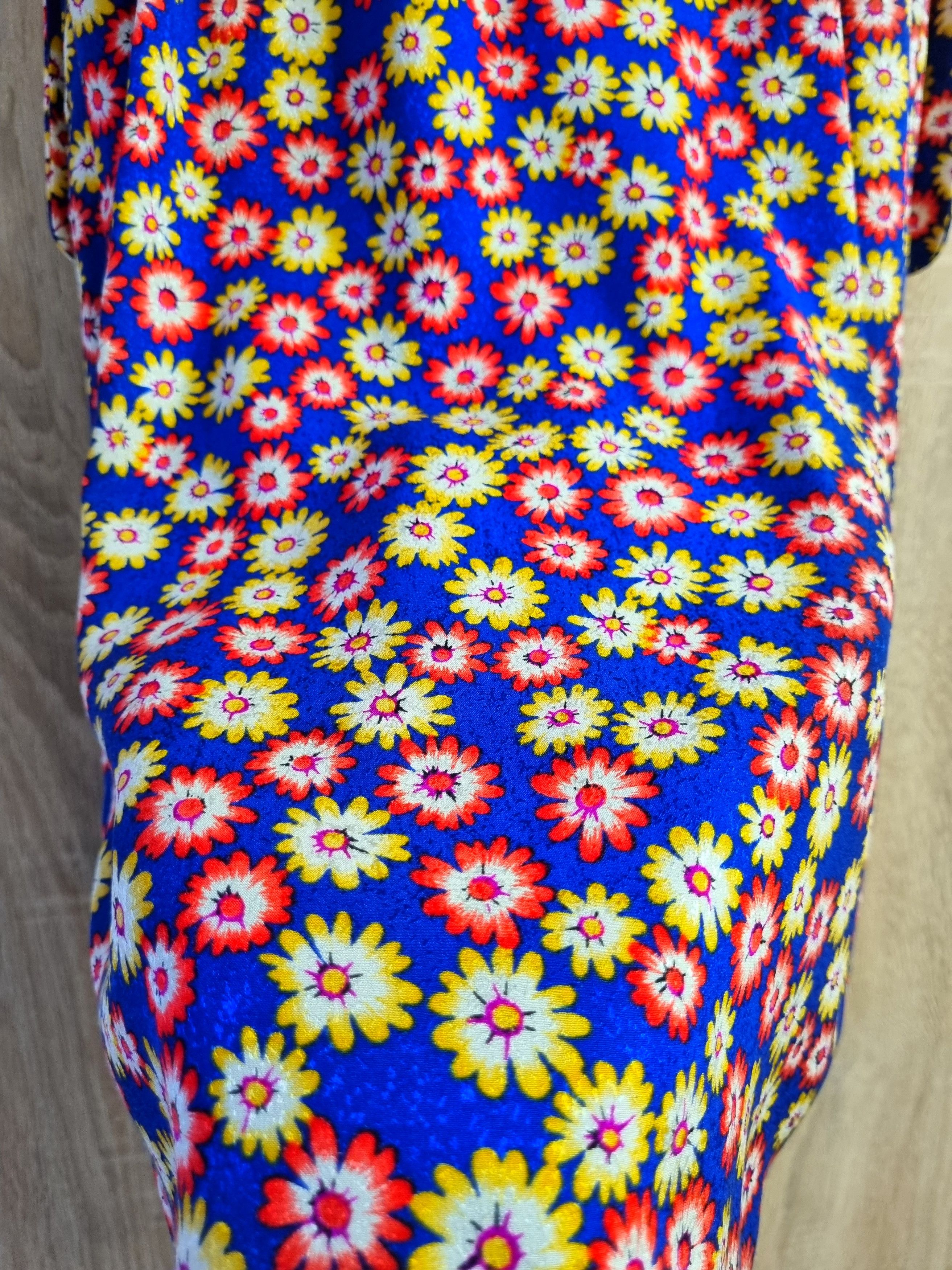 Valentino × Vintage Vintage Valentino Boutique Floral Midi Dress Size XL / US 12-14 / IT 48-50 - 9 Thumbnail
