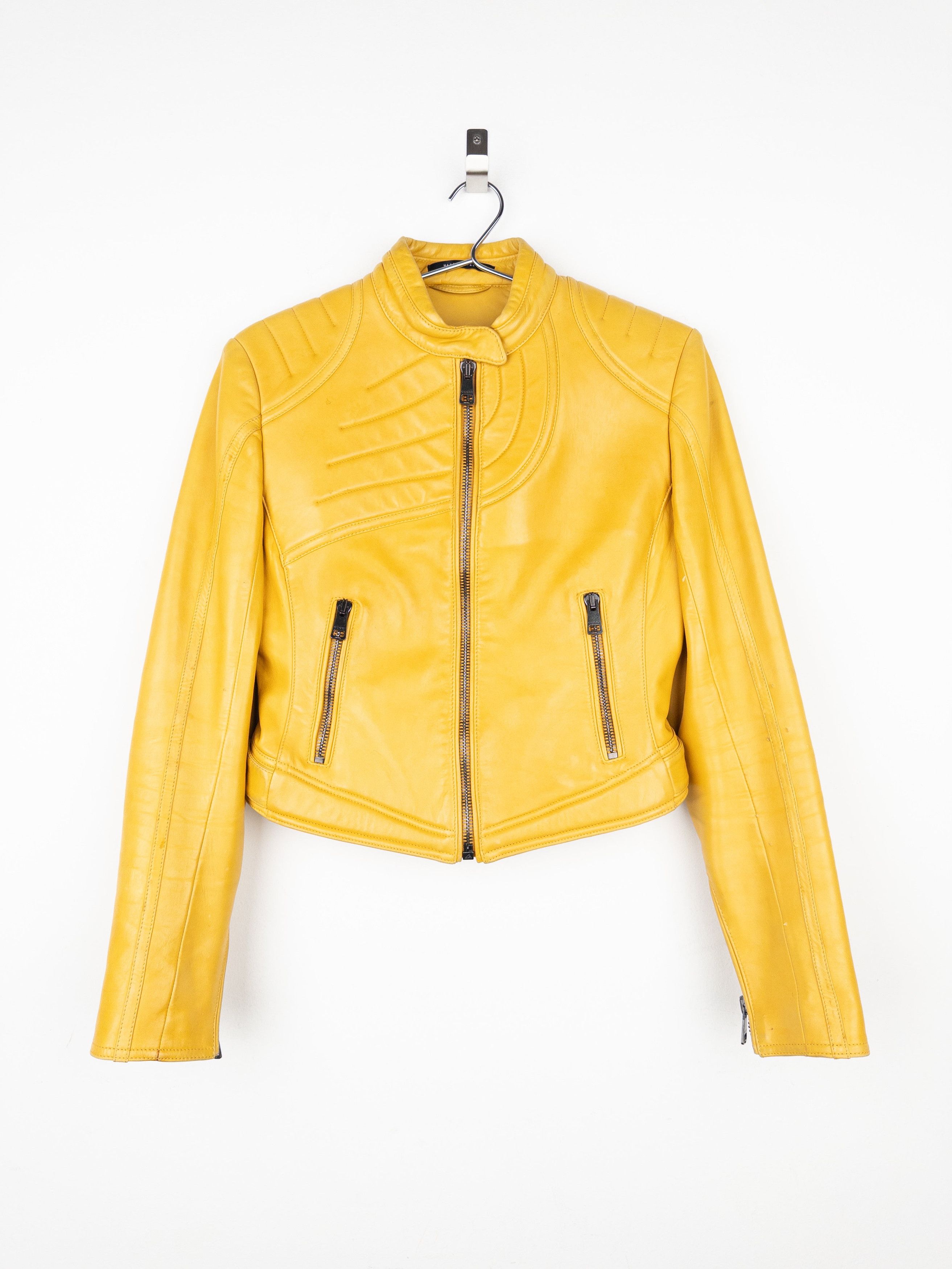 Gucci by Tom Ford AW00 ‘Spiral’ Leather Moto Biker Jacket Size M / US 6-8 / IT 42-44 - 1 Thumbnail