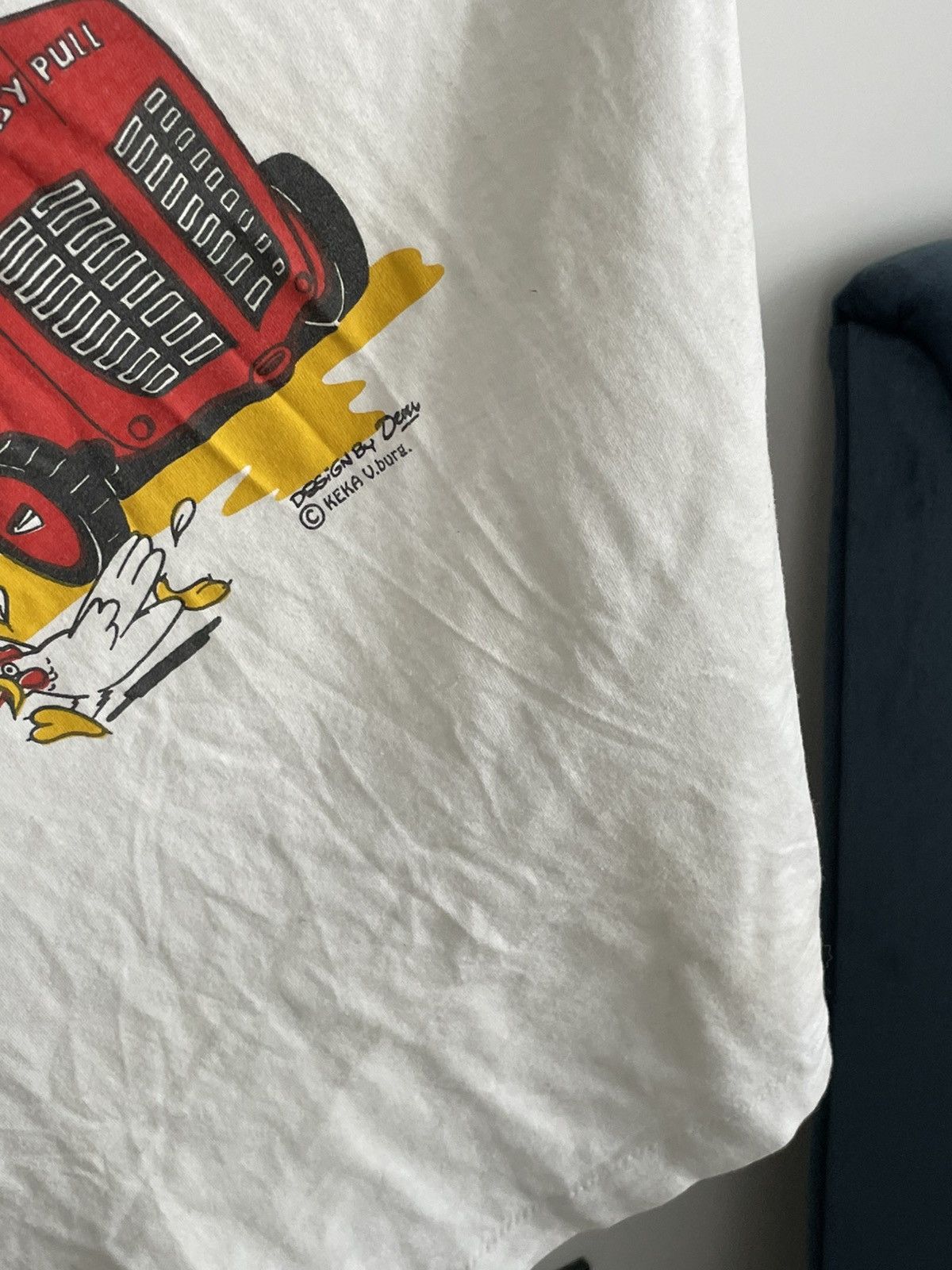 Vintage Vintage 80’s Crazy Lekker op de trekker Y2K T-Shirt Humor Size US L / EU 52-54 / 3 - 6 Thumbnail