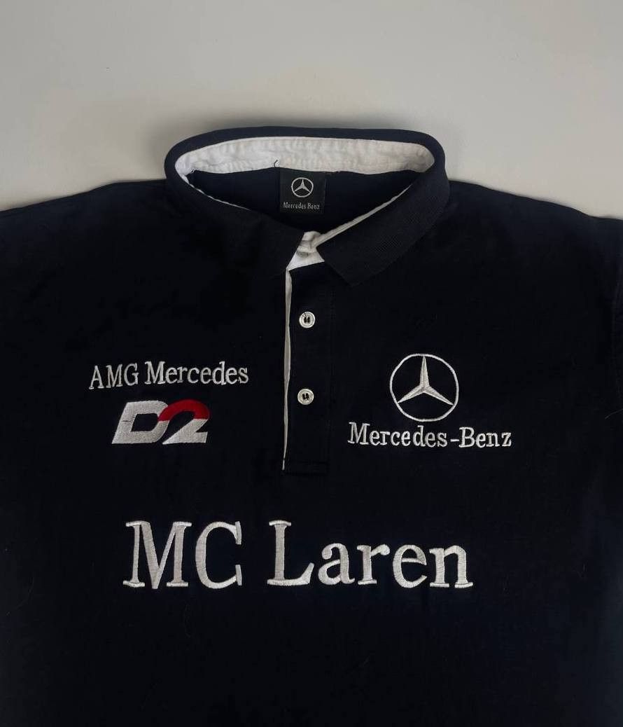 Mercedes-Benz × Vintage Vintage Mercedes Benz McLaren Racing Polo Shirt Y2K Size US M / EU 48-50 / 2 - 1 Thumbnail