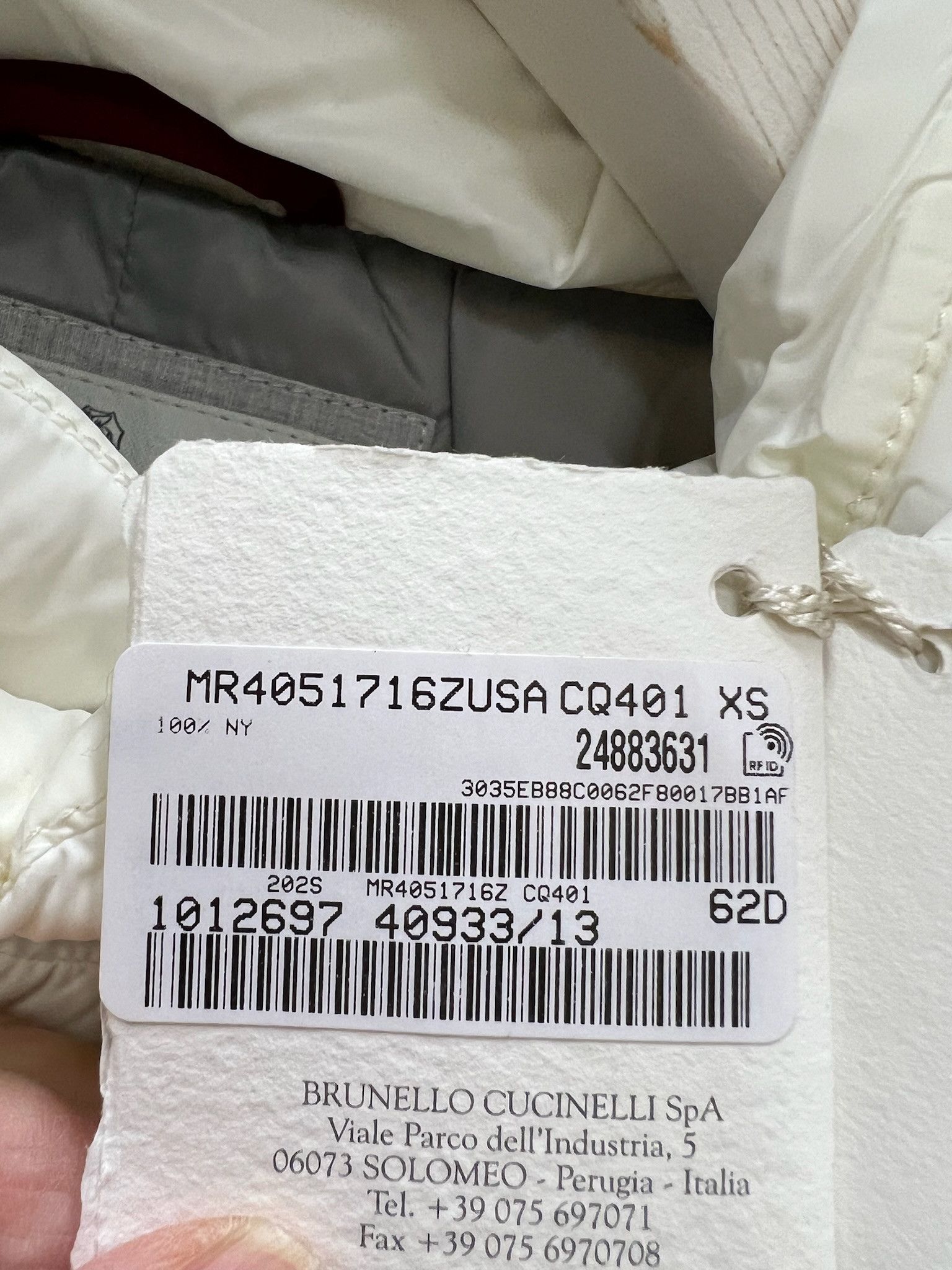 Brunello Cucinelli o1w1db10125 Padded Vest in White Size US XS / EU 42 / 0 - 6 Thumbnail
