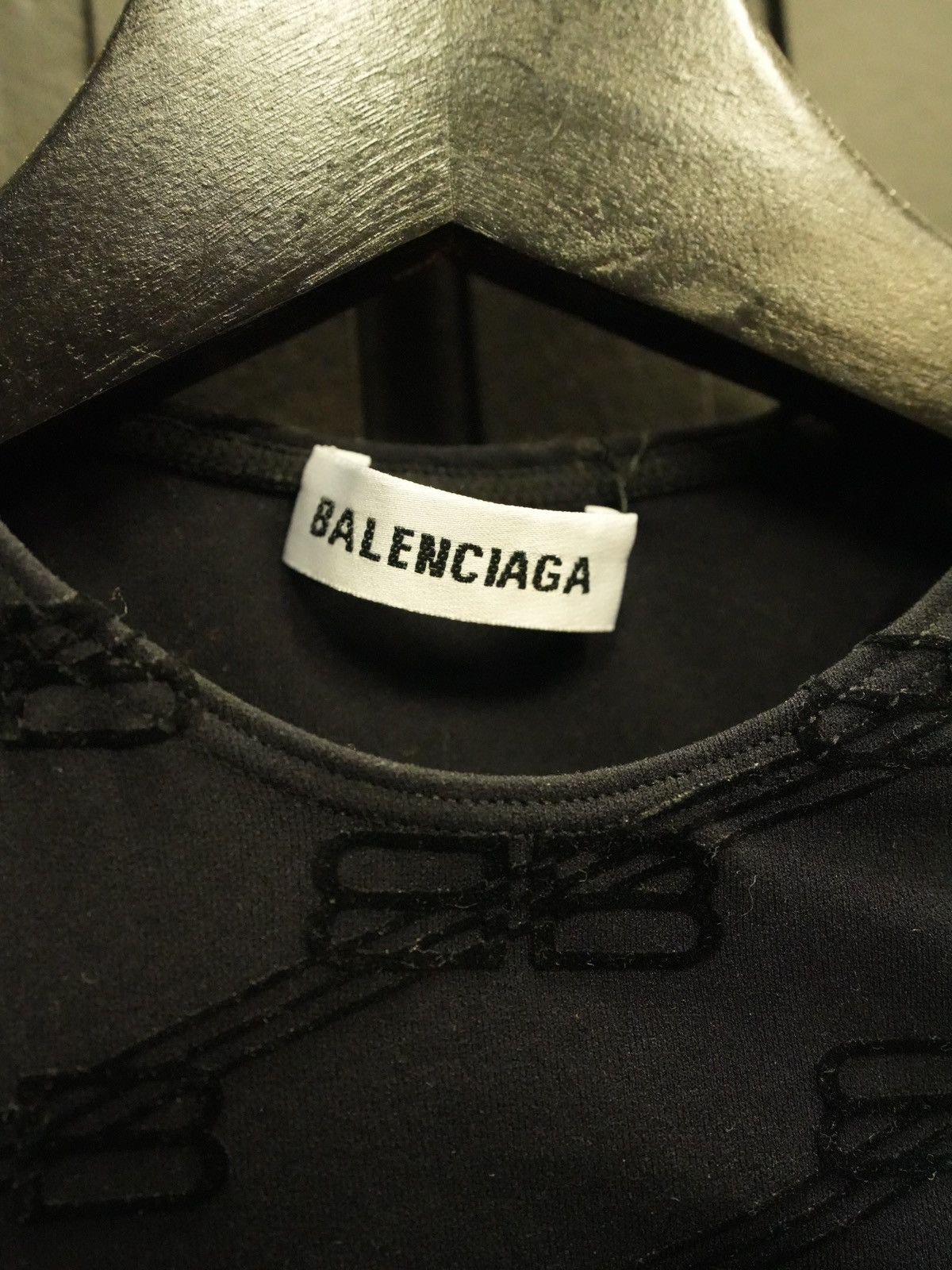 Balenciaga Balenciaga BB Monogram Elastic Long Sleeve Top Size S / US 4 / IT 40 - 6 Thumbnail
