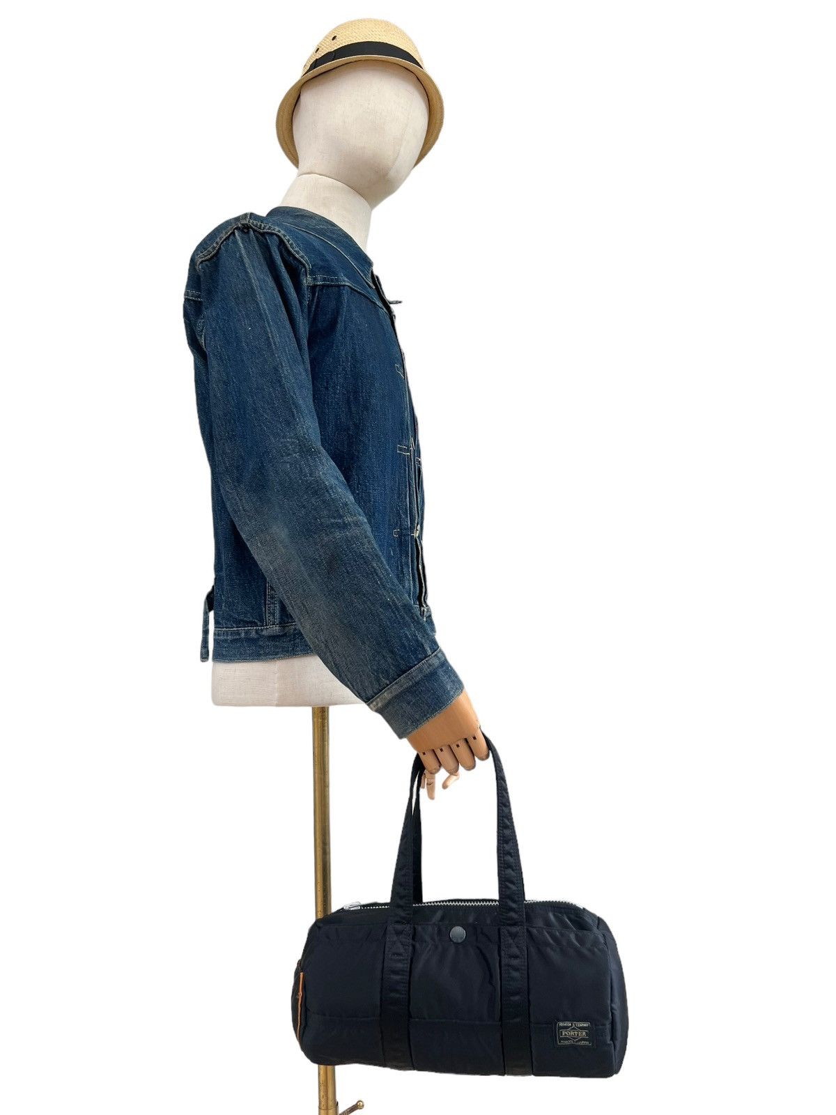 image of Vintage Porter By Yoshida Black Tanker Mini Boston Bag, Men's