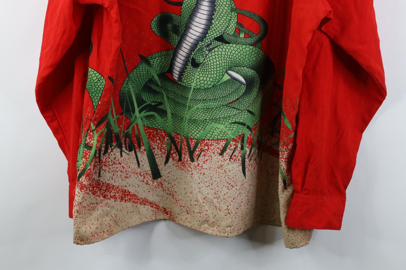 Vintage Vintage 90s Y2K Streetwear Cobra Snake All Over Print Shirt Size US L / EU 52-54 / 3 - 19 Thumbnail