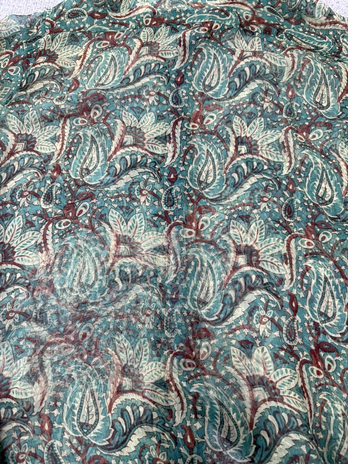 Japanese Brand Haris Rock Long Sleeve Paisley Button Ups Size S / US 4 / IT 40 - 9 Thumbnail