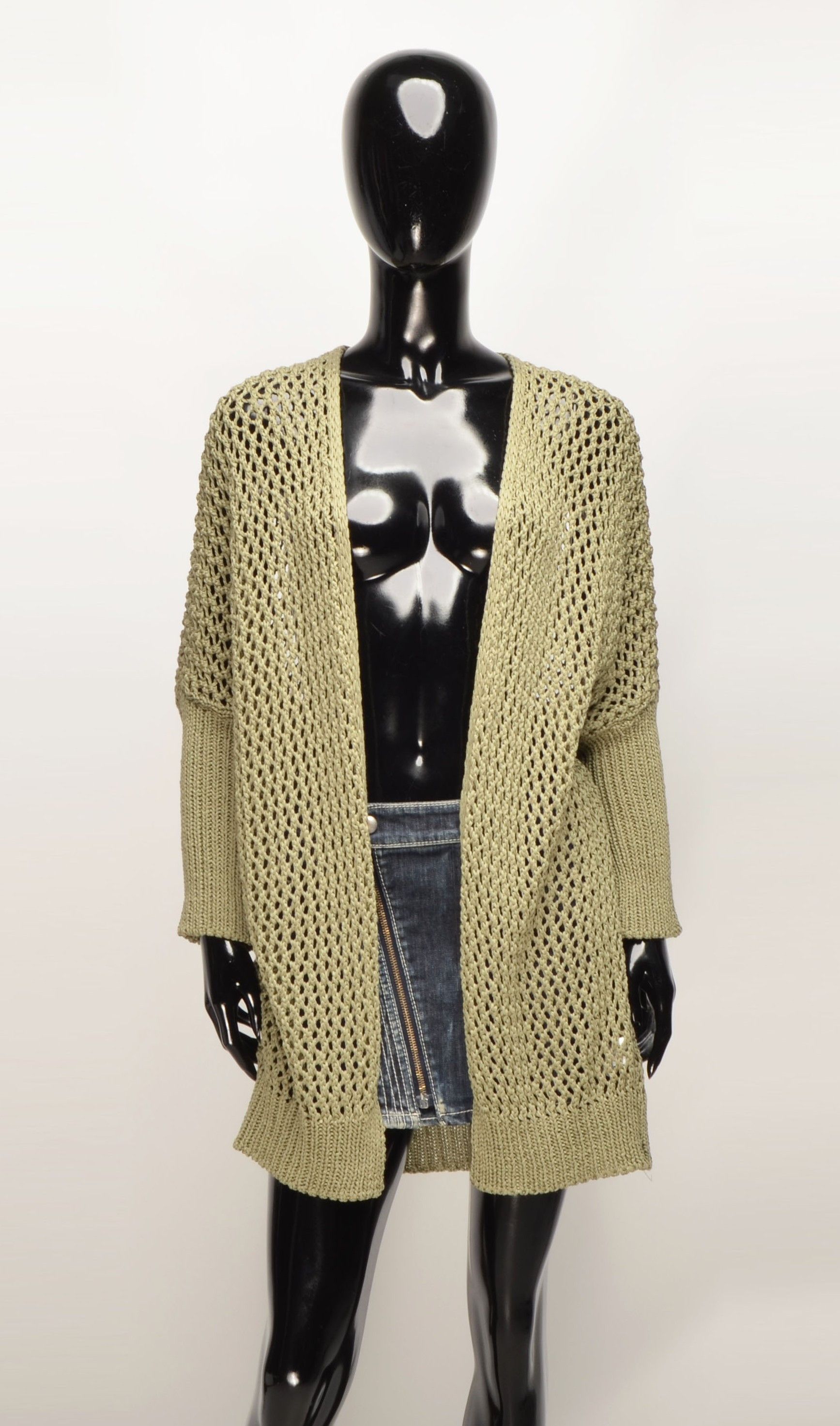 Vintage Vintage Y2K Boho Net Knit Oversized Cardigan Size M / US 6-8 / IT 42-44 - 1 Thumbnail