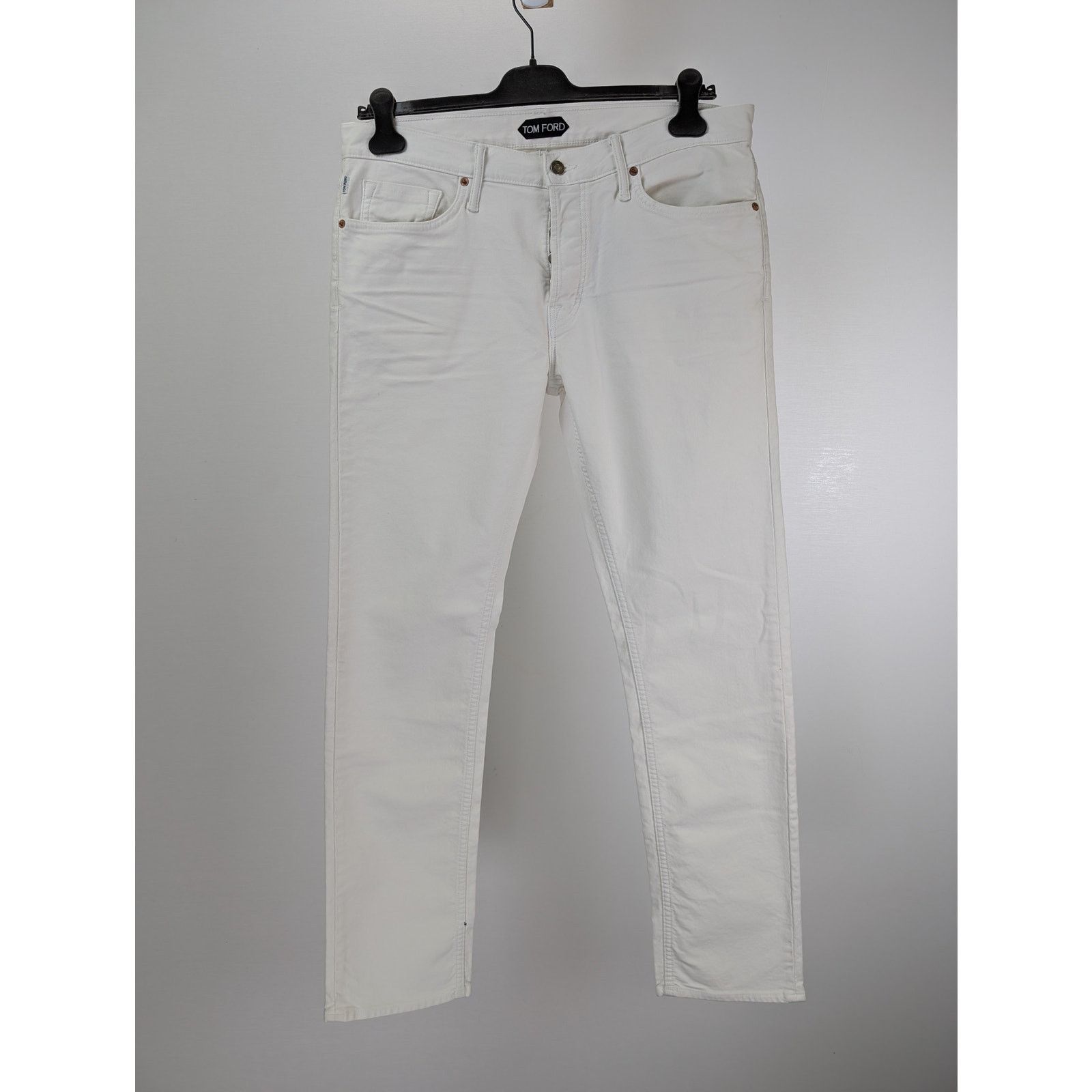 Tom Ford o1rshd1 Denim Straight Jean in White Size US 36 / EU 52 - 9 Thumbnail