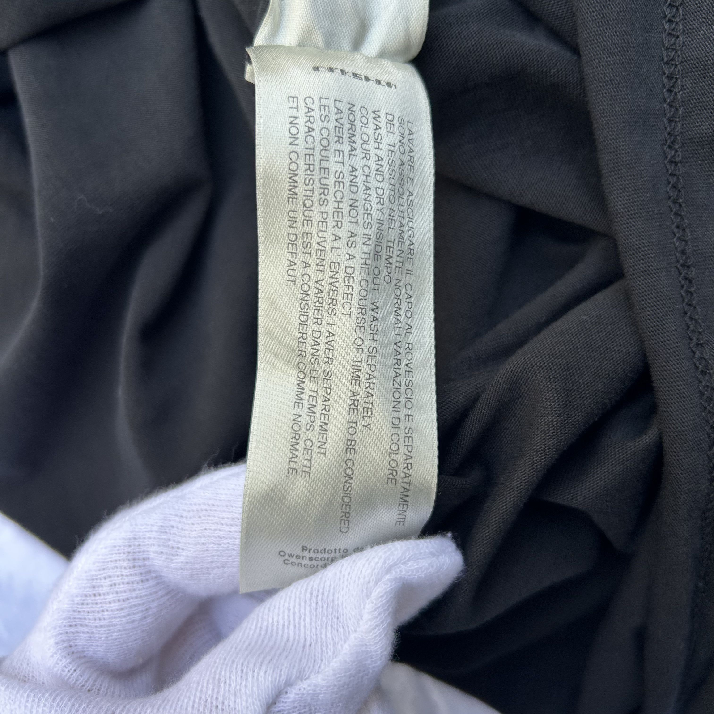 Rick Owens Drkshdw Rick Owens Black Long-Sleeved T-Shirt Top Pockets F/W17 Size US M / EU 48-50 / 2 - 6 Thumbnail
