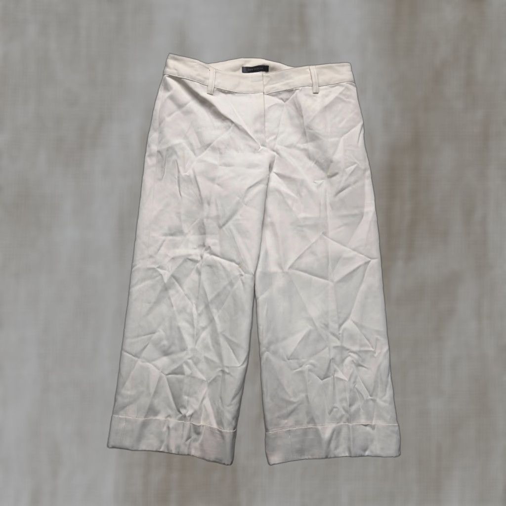 Ann Taylor Ann Taylor Pant Women's Tan Flat Front Casual Pants Adult Size 4 Size 27" / US 4 / IT 40 - 1 Thumbnail