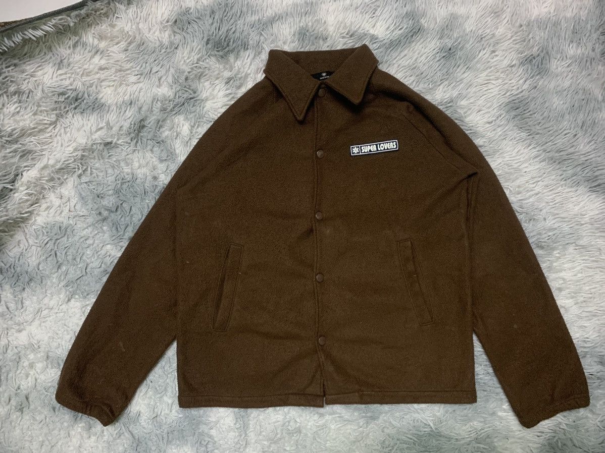 Super Lovers 90s SUPER LOVERS COACH FLEECE JACKET RARE LOGO Size US M / EU 48-50 / 2 - 2 Thumbnail