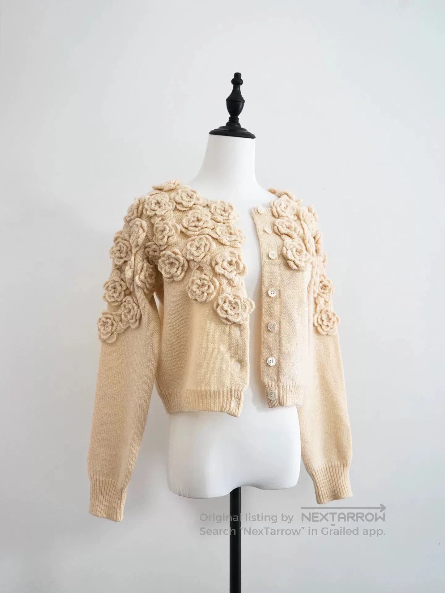 Issey Miyake issey miyake floral knitted cardigan. Size M / US 6-8 / IT 42-44 - 3 Thumbnail