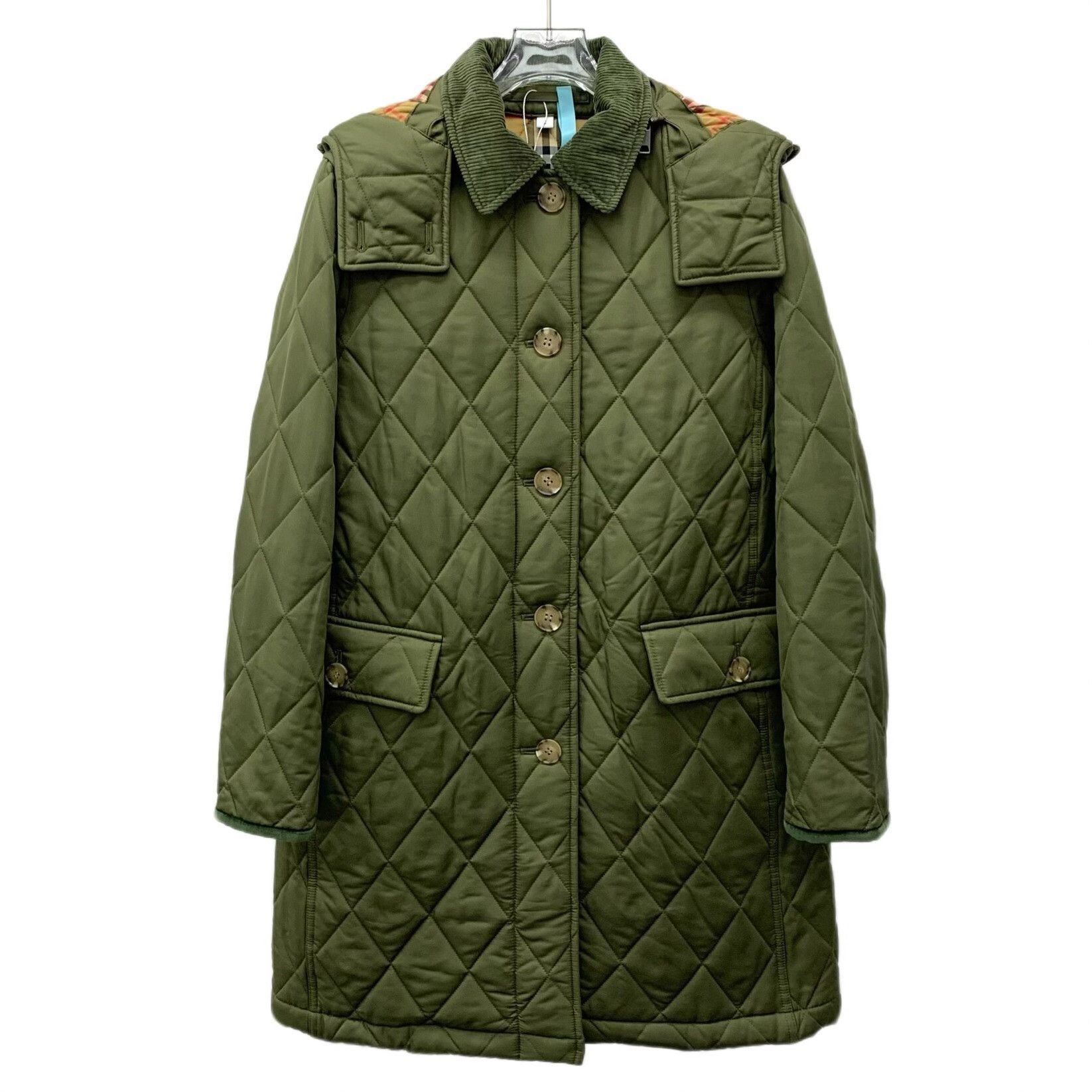 Burberry Burberry Green Down Jacket S Women Size S / US 4 / IT 40 - 1 Thumbnail