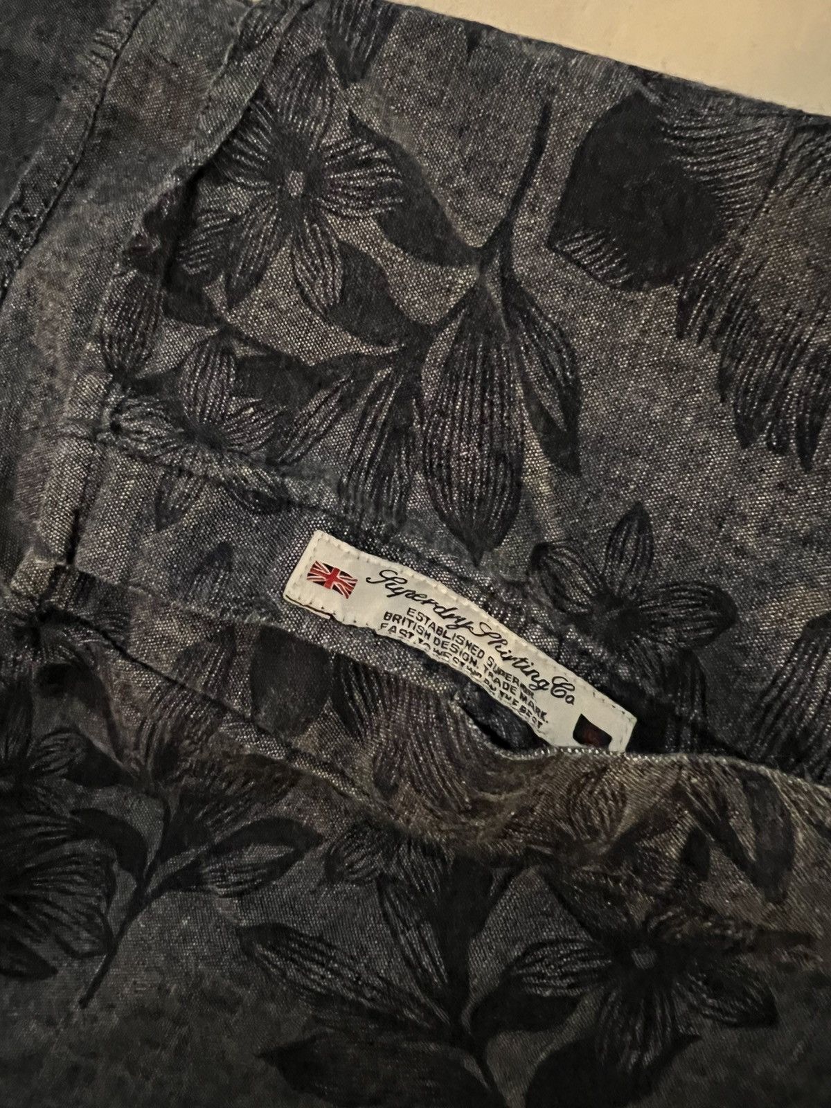 Superdry Superdry Denim Floral Button-Up Casual Button-Down Shirt Size US L / EU 52-54 / 3 - 12 Thumbnail