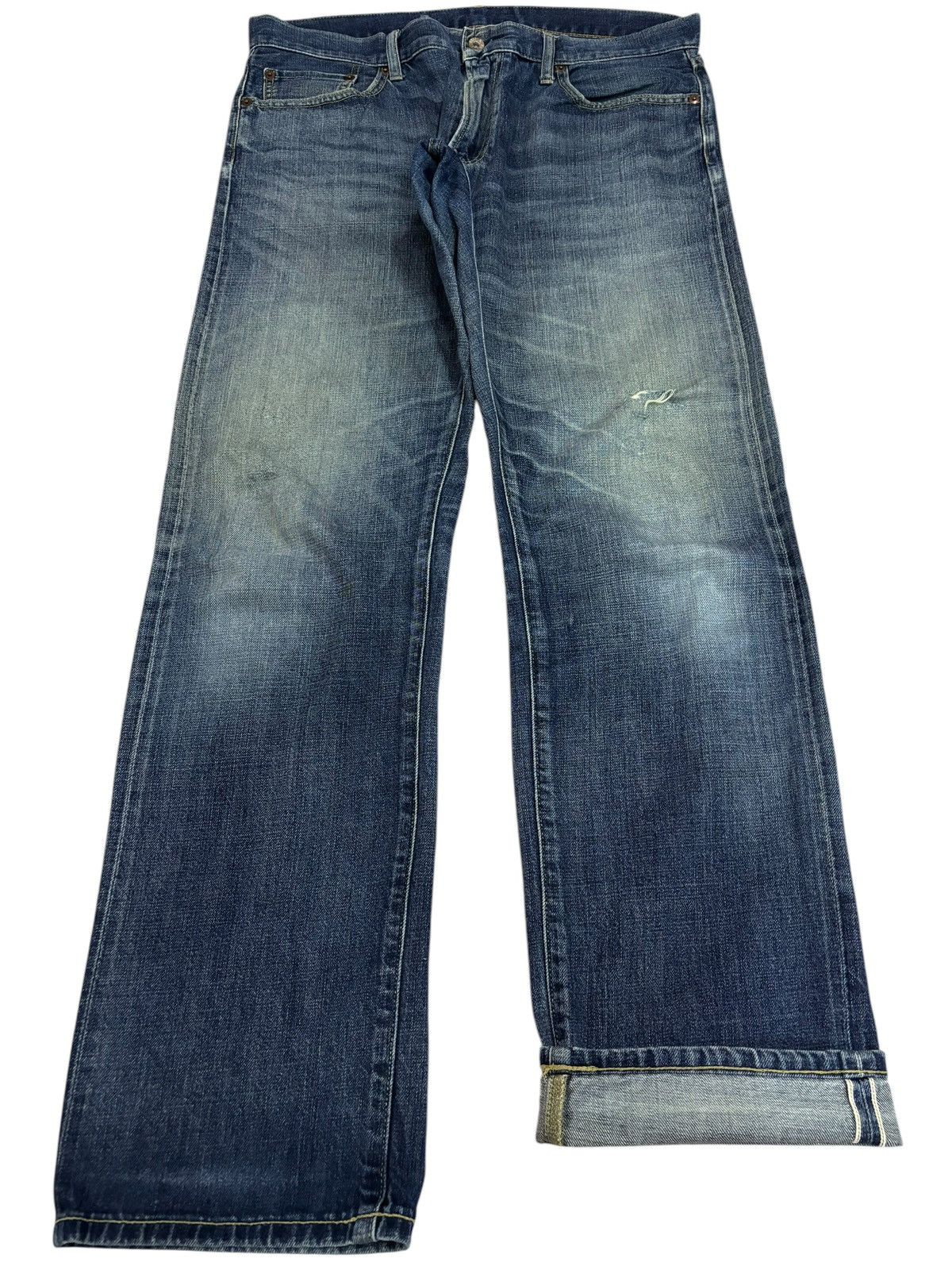 Vintage Kaihara Uniqlo Selvedge Faded Blue Washed Jeans