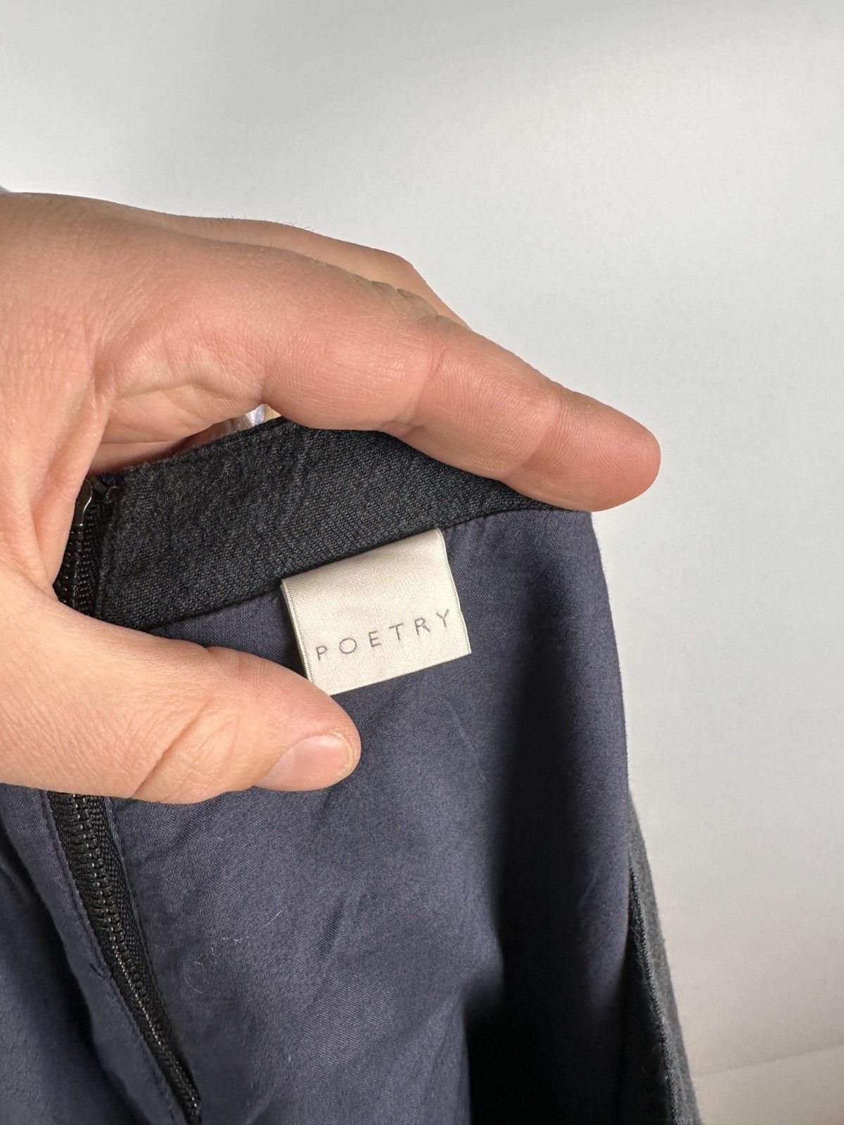 Other Poetry Light Grey Linen Shift Dress Pockets Size US12 Size XL / US 12-14 / IT 48-50 - 8 Thumbnail