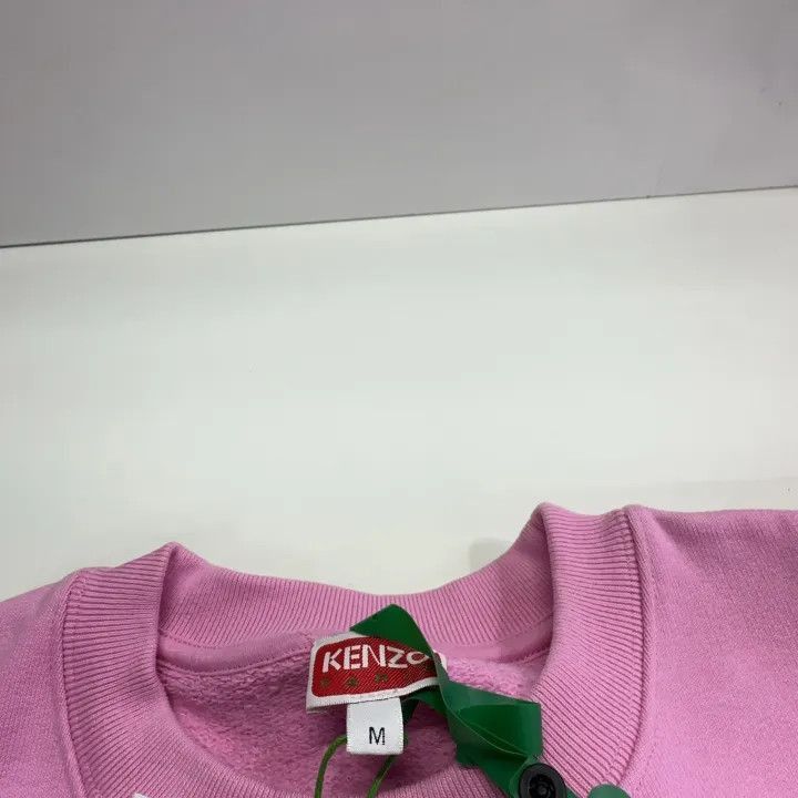 Kenzo KENZO Floral Logo Pink Long Sleeve Sweatshirt -2507 Size M / US 6-8 / IT 42-44 - 3 Thumbnail