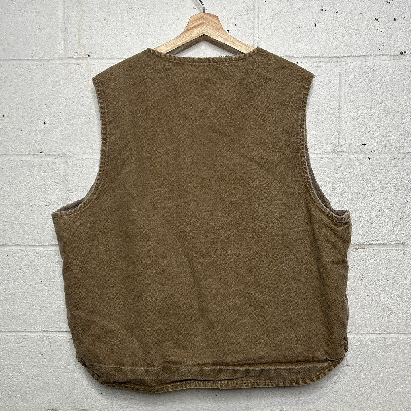 Carhartt Vintage Carhartt Sherpa-Lined Canvas Vest “Camel” V26 CML Size US XL / EU 56 / 4 - 2 Thumbnail