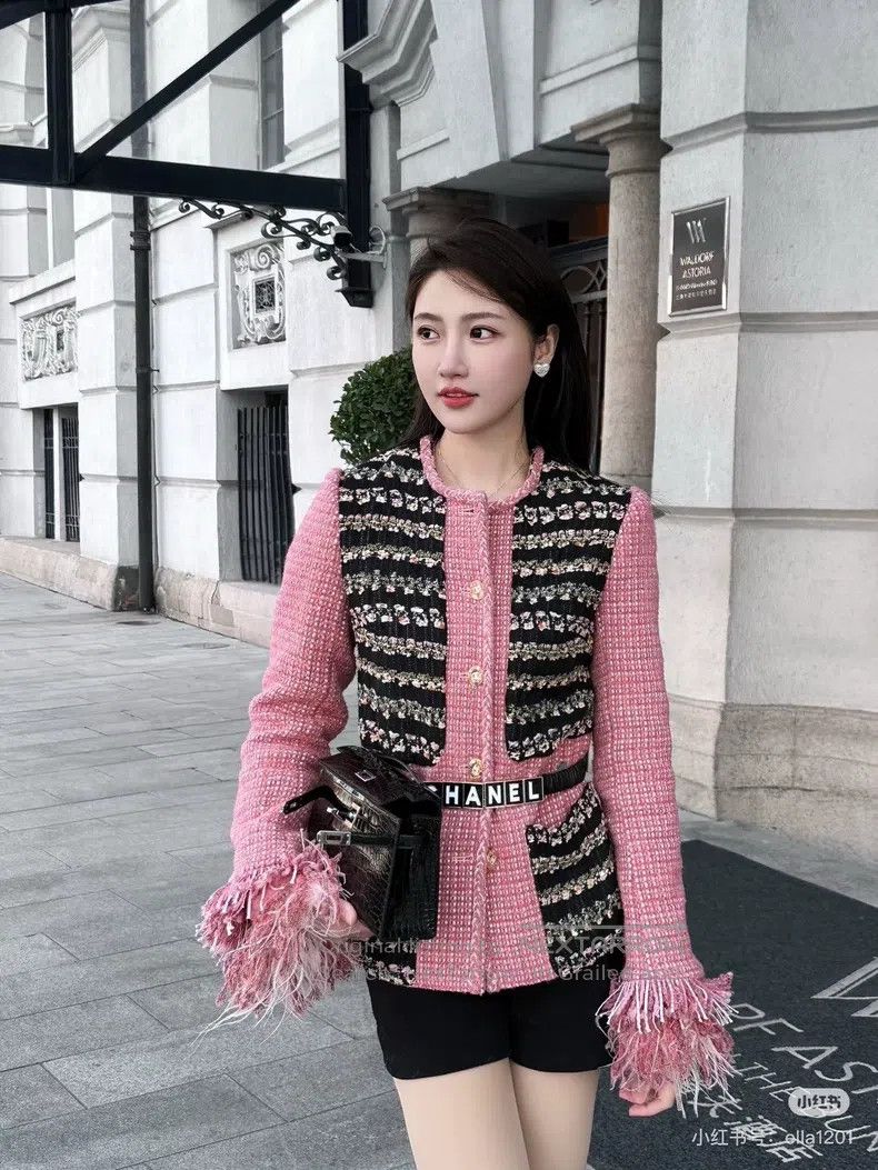 Chanel Chanel Autumn and Winter High-end Handicraft Workshop Pink Size XS / US 0-2 / IT 36-38 - 9 Thumbnail