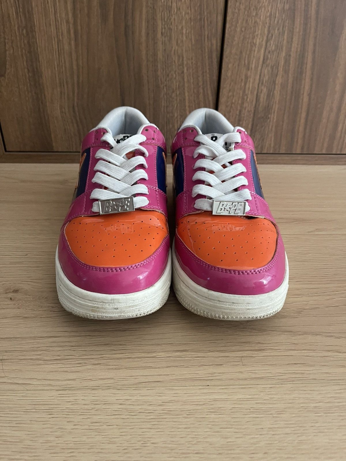 Bape Bapesta Patent Leather Sneaker Size US 8.5 / EU 41-42 - 3 Thumbnail