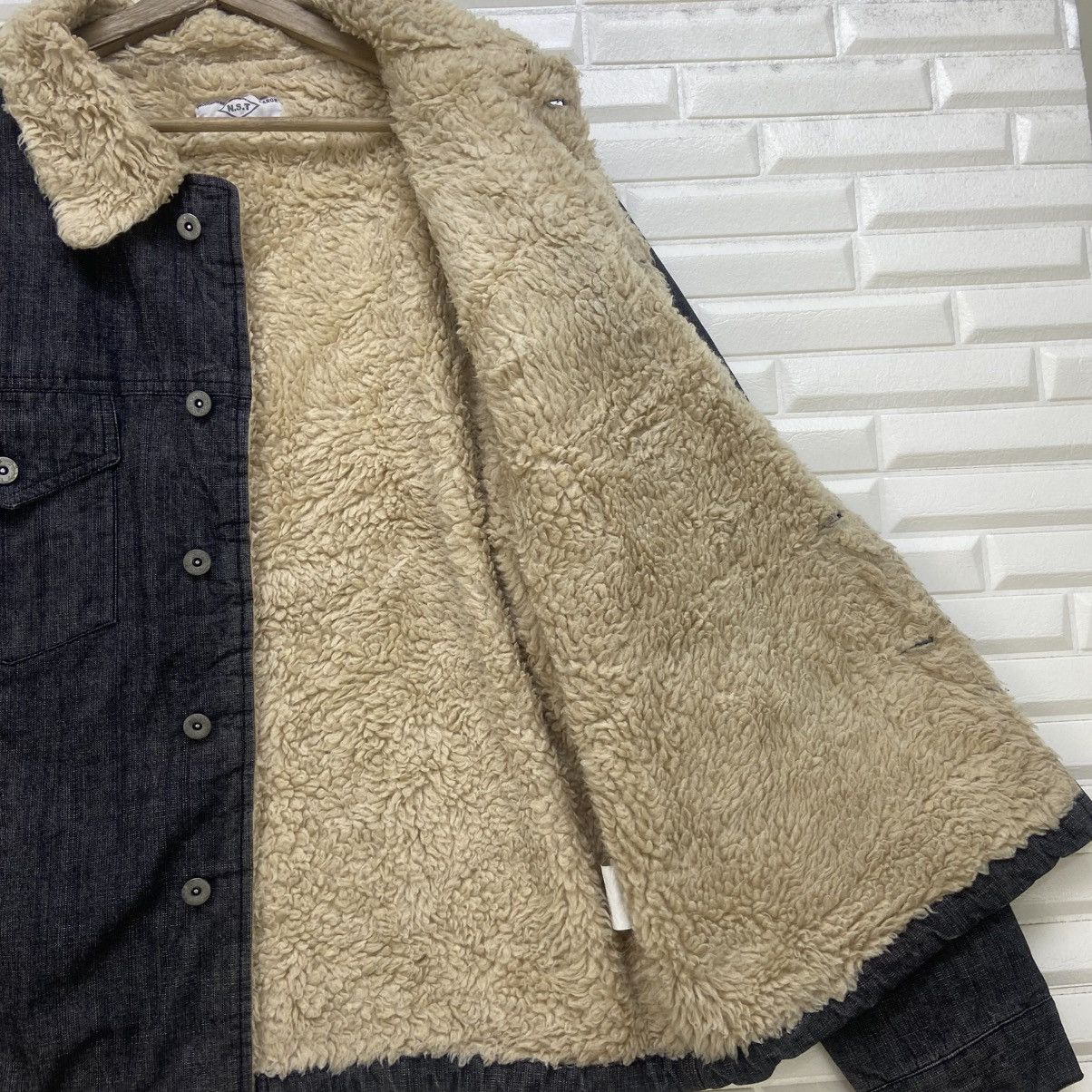 Japanese Brand Vintage Never Seen Thing Sherpa Trucker Denim Jacket Size US M / EU 48-50 / 2 - 12 Thumbnail