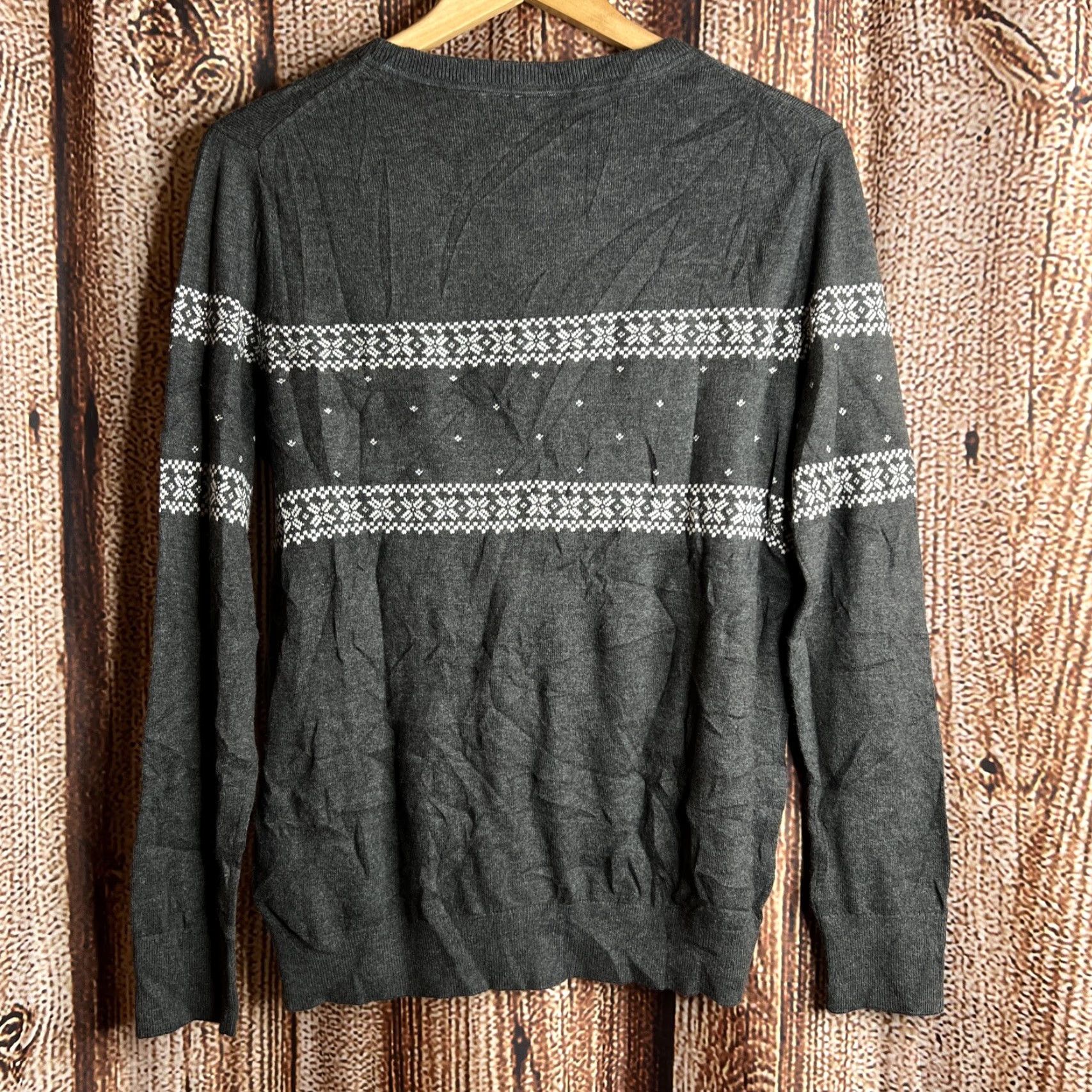 Gap VINTAGE Gap Mens Deer Sweater Sweatshirt Geometric Crew Neck Gray NWT Large Rise Size US M / EU 48-50 / 2 - 4 Thumbnail