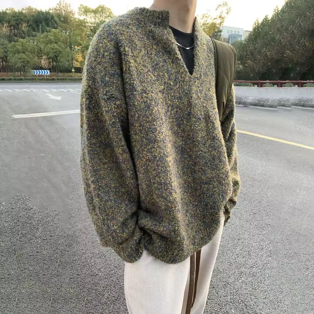 Designer × Vintage Knitted Streetwear Contrast Casual Sweater Jumper Retro Size US L / EU 52-54 / 3 - 3 Thumbnail