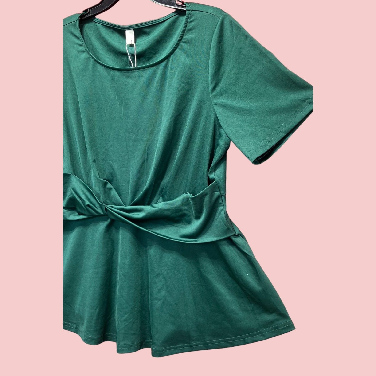 Other Agne Orinda - Women's Twisted Knot Waist Short Sleeves Summe Size XL / US 12-14 / IT 48-50 - 18 Thumbnail