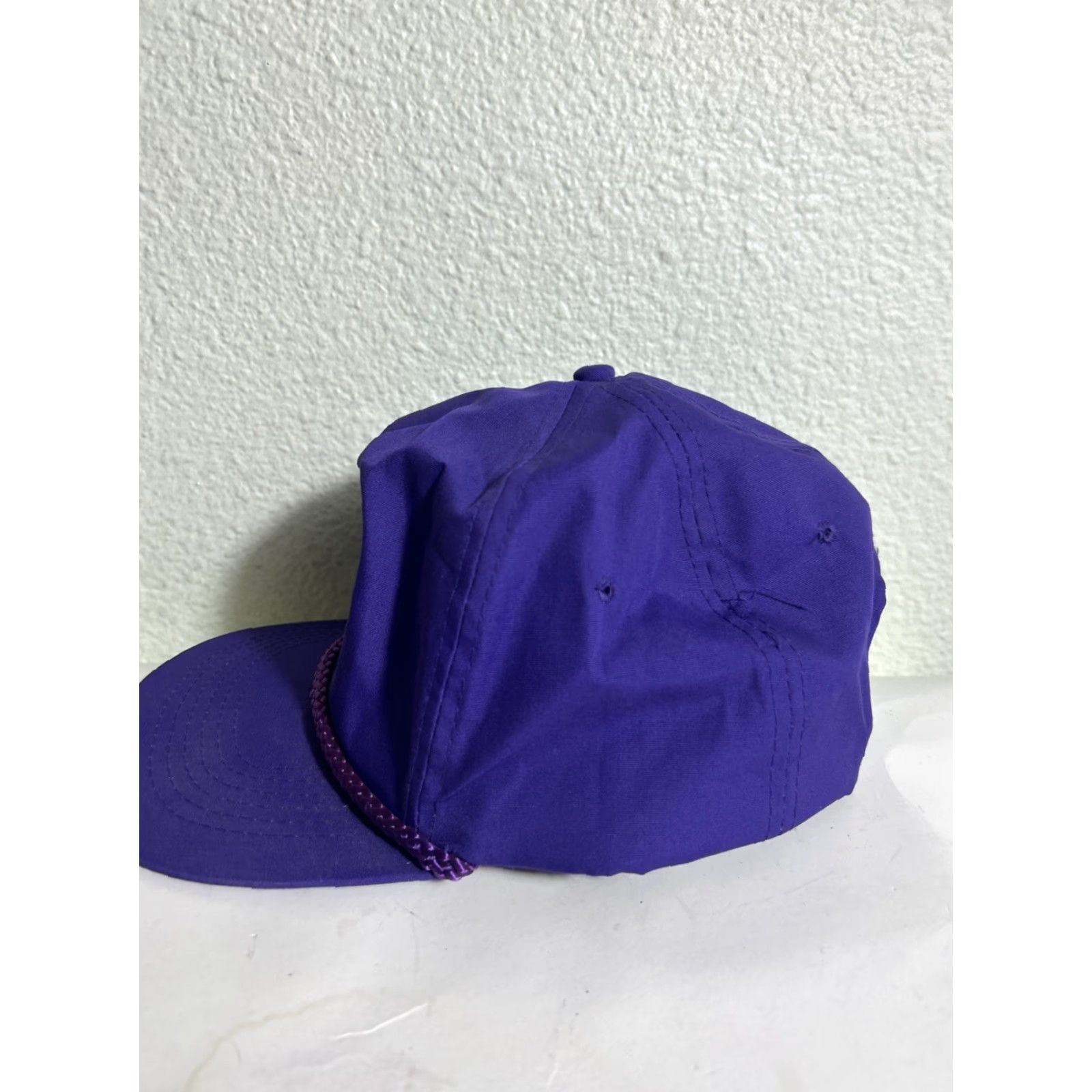 Vintage VINTAGE SnapBack Hat Purple Adjustable KC Collections Men One Size Adults Purple Snapback Adjustable Hat Size ONE SIZE - 6 Thumbnail