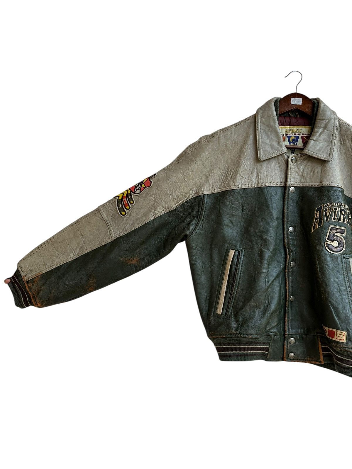 Avirex Vintage Varsity Avirex Leather Jacket Size US S / EU 44-46 / 1 - 11 Thumbnail