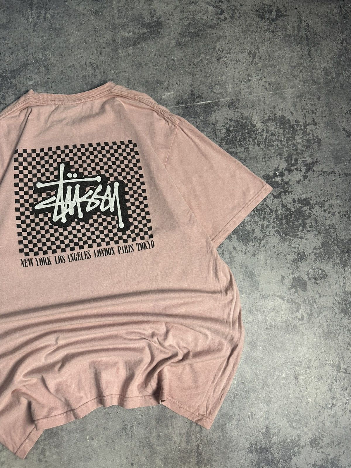 Stussy Vintage Stussy T Shirt Tee Pink Big Logo Baggy Y2K Retro Size US L / EU 52-54 / 3 - 4 Thumbnail