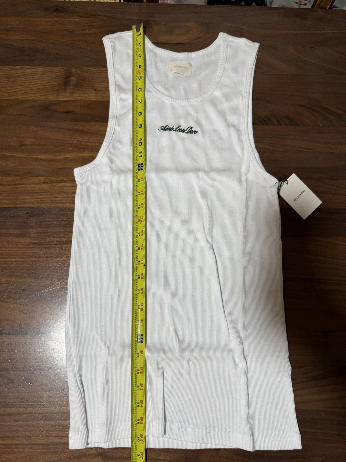 Aime Leon Dore Aime Leon Dore Embroidered Logo Tank Top Size XXL White Size US XXL / EU 58 / 5 - 4 Thumbnail