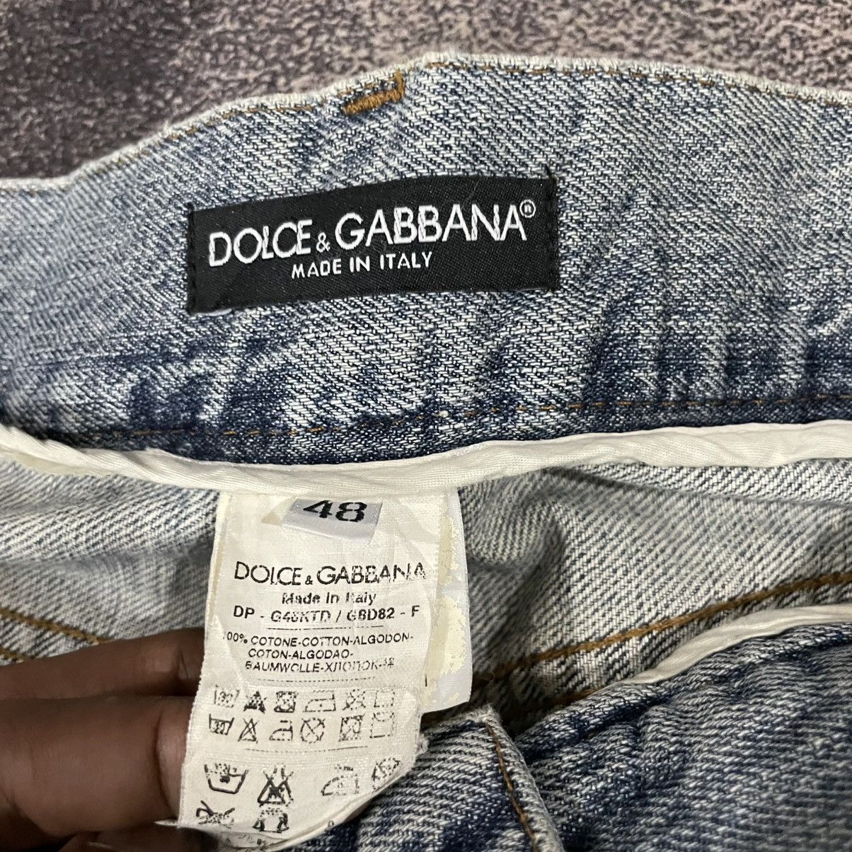 Dolce & Gabbana × Le Grande Bleu (L.G.B.) × Tornado Mart 00's Dolce & Gabbana Straight Distressed Jeans Size US 34 / EU 50 - 7 Thumbnail