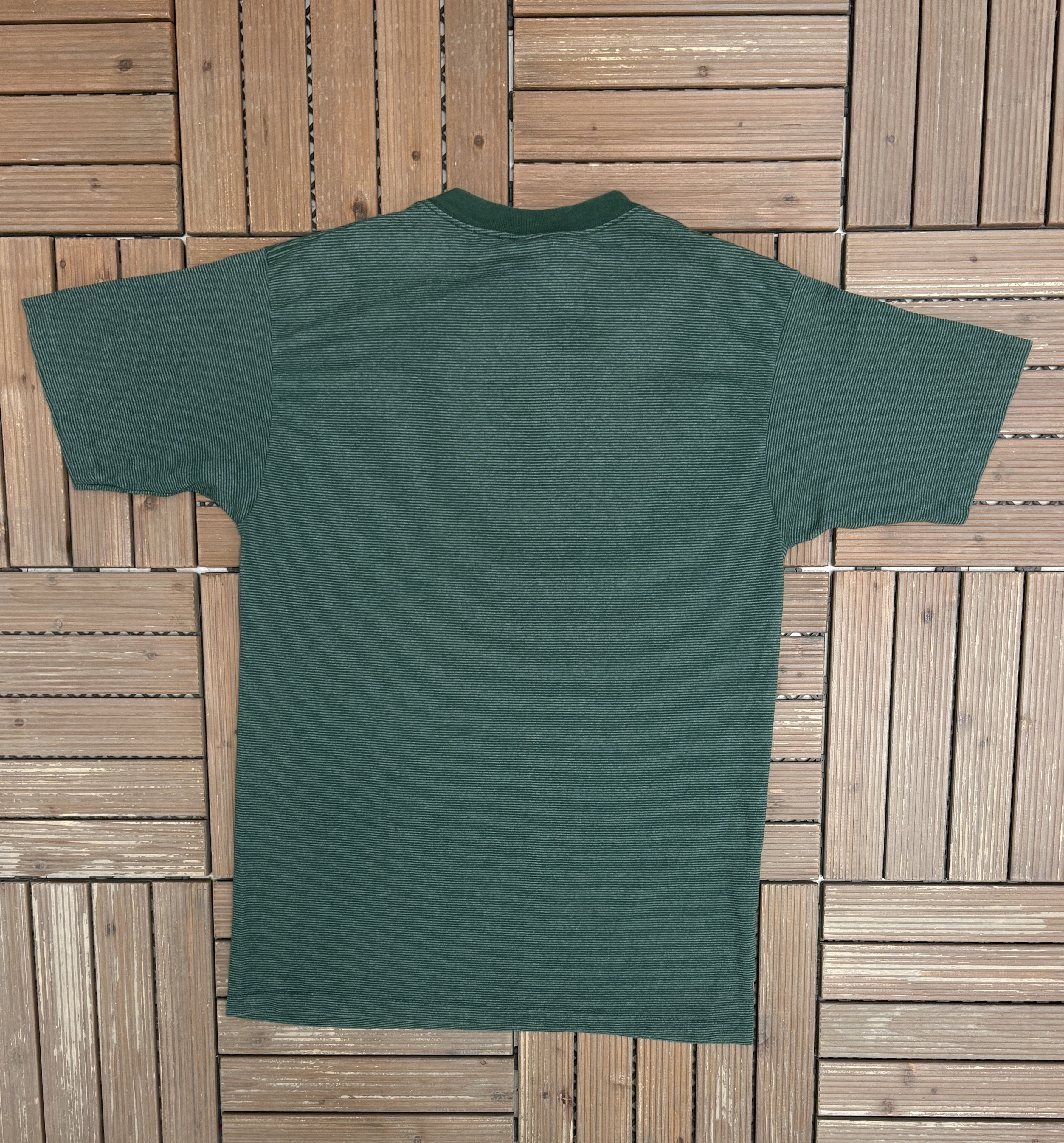 Vintage Ellis Island, New York Vintage Made in USA Green Tee Size US L / EU 52-54 / 3 - 3 Thumbnail
