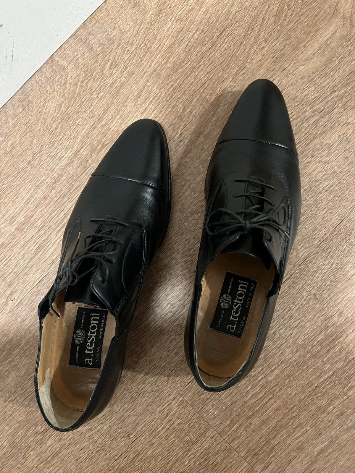 Testoni A.testoni Cap Toe Oxfords With Elastic Detail UK8 Size US 9 / EU 42 - 4 Thumbnail