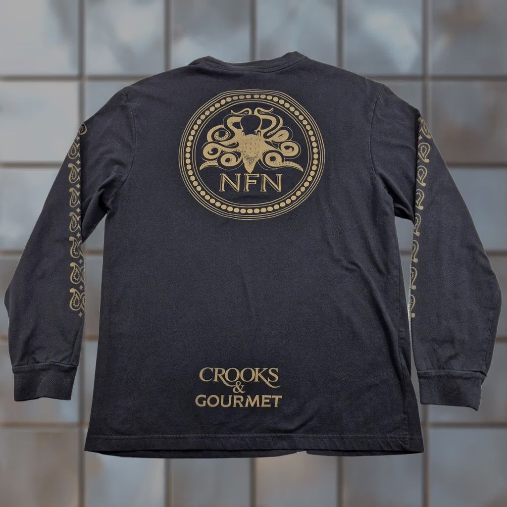 Crooks & Castles Crooks & Castles Gourmet Shirt Mens Large Black Octopus Graphic Long Sleeve Tee Size US L / EU 52-54 / 3 - 1 Thumbnail
