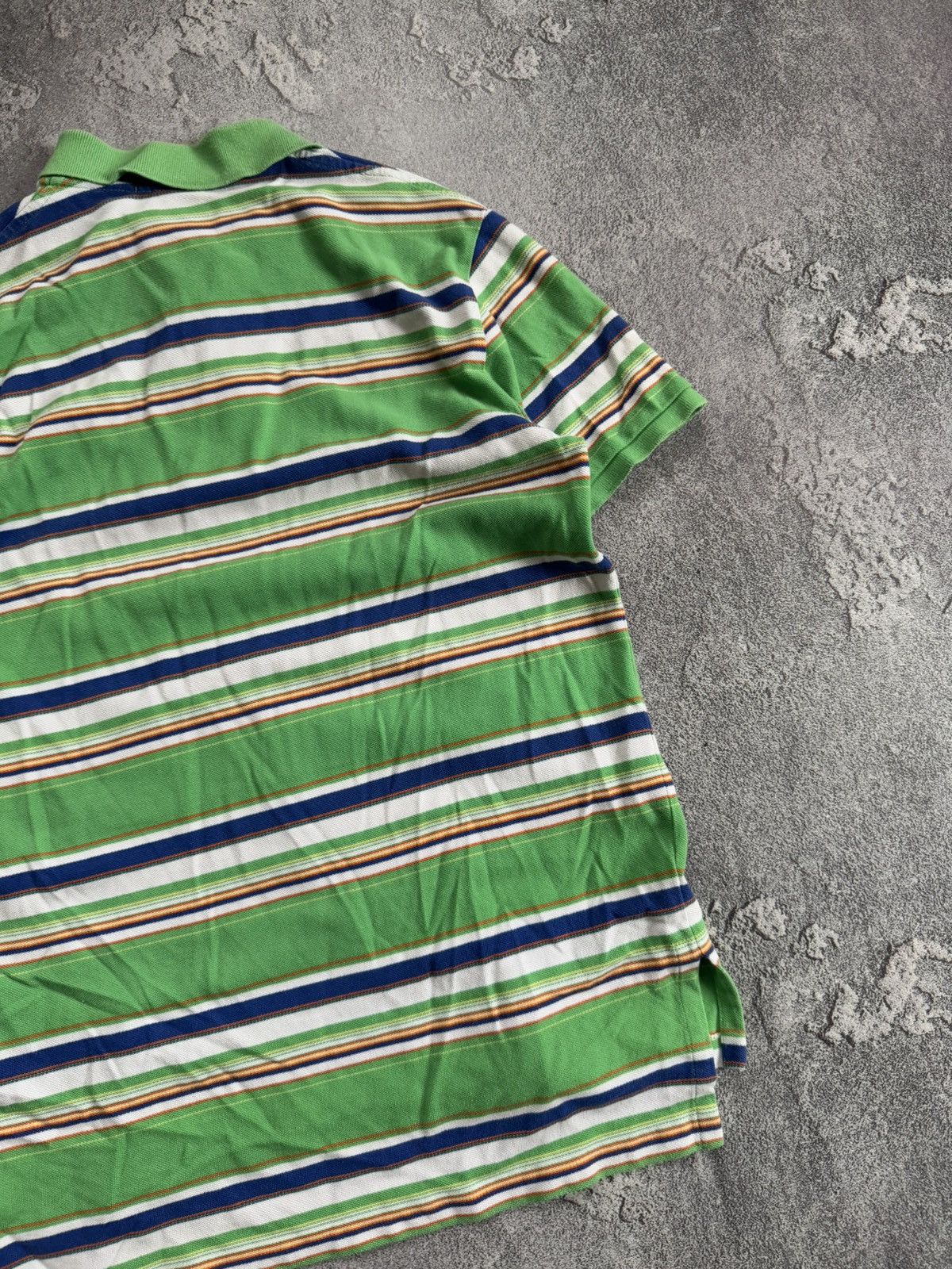 Polo Ralph Lauren × Ralph Lauren × Vintage Polo Ralph Lauren M striped polo button up T-shirt tee RL Size US M / EU 48-50 / 2 - 14 Thumbnail