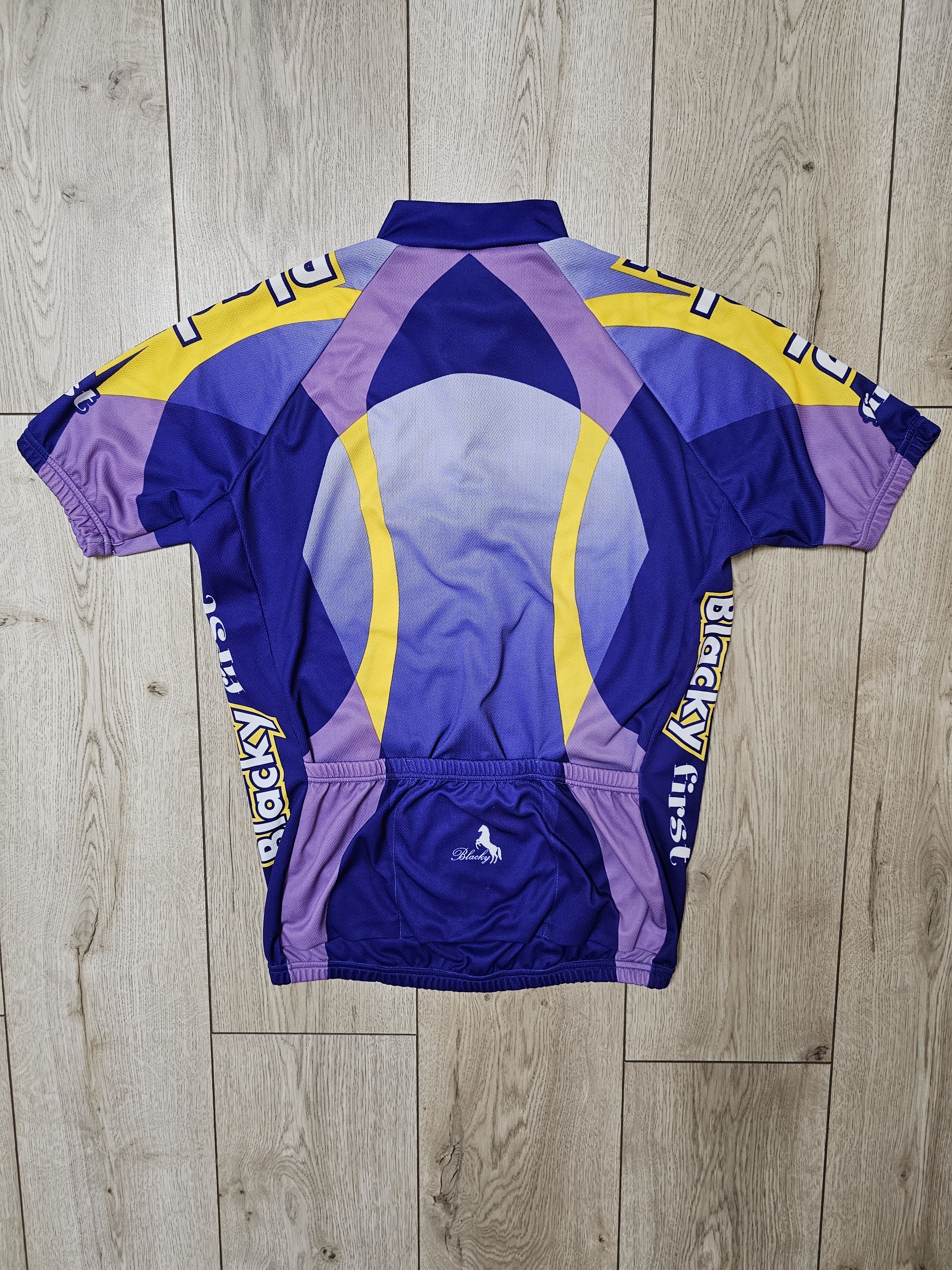Vintage BLACKY CYCLING JERSEY VINTAGE 90s CYCLING TEAM JERSEY Size US M / EU 48-50 / 2 - 2 Thumbnail