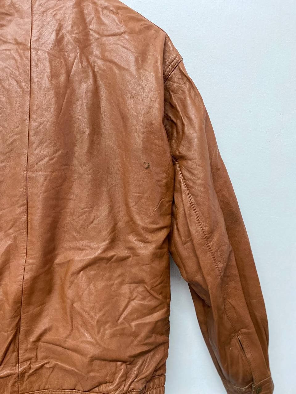Japanese Brand vintage japanese brands cow leather jacket nice design Size US L / EU 52-54 / 3 - 10 Thumbnail