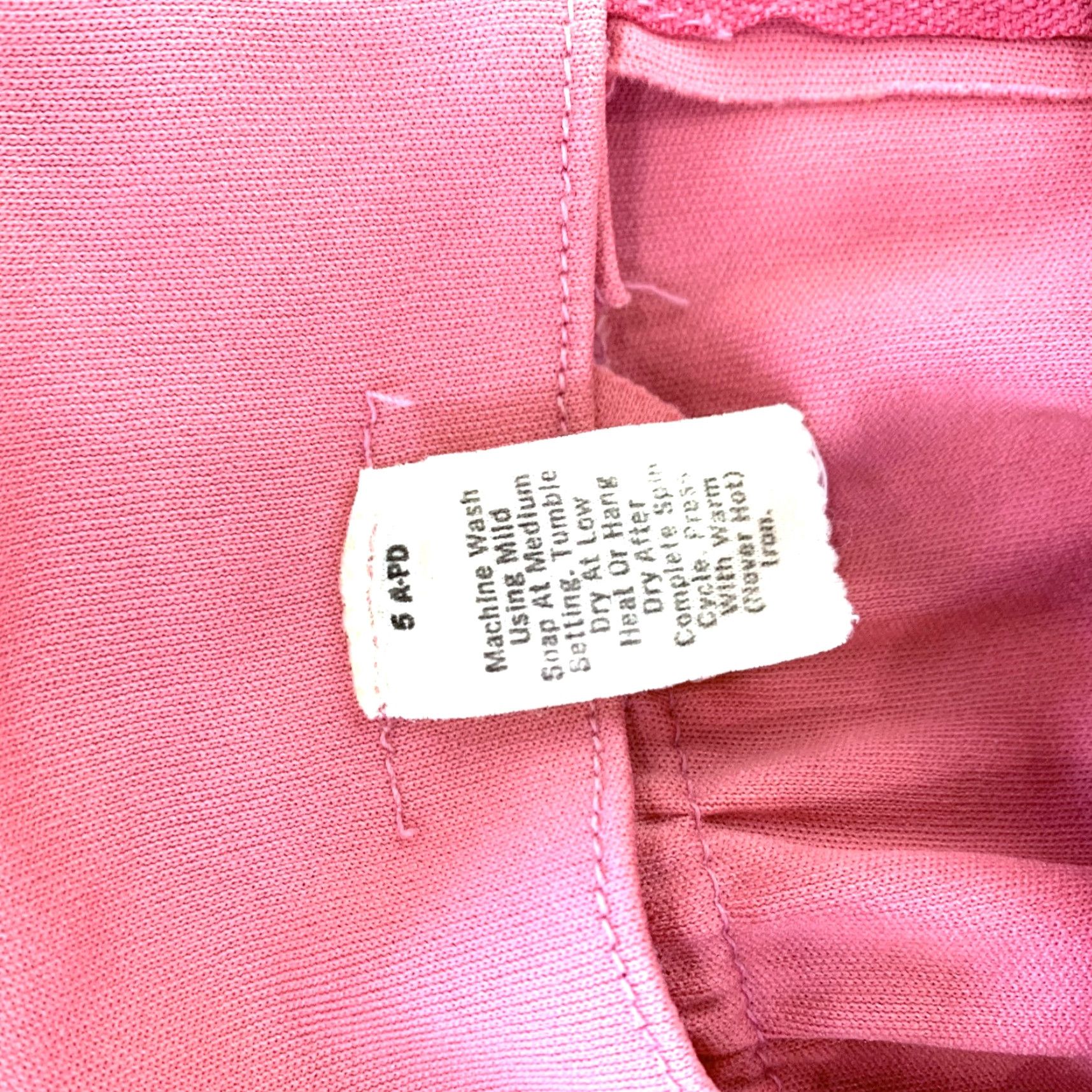 Pinko VINTAGE 70s Pink Polyester Secretary Fit Flare Dress Blouson Bell Sleeve 41.5" Length Chest 18.5" Waist 12" Unbranded Mens Womens Girls Boys Size XXL / US 16-18 / IT 52-54 - 4 Thumbnail