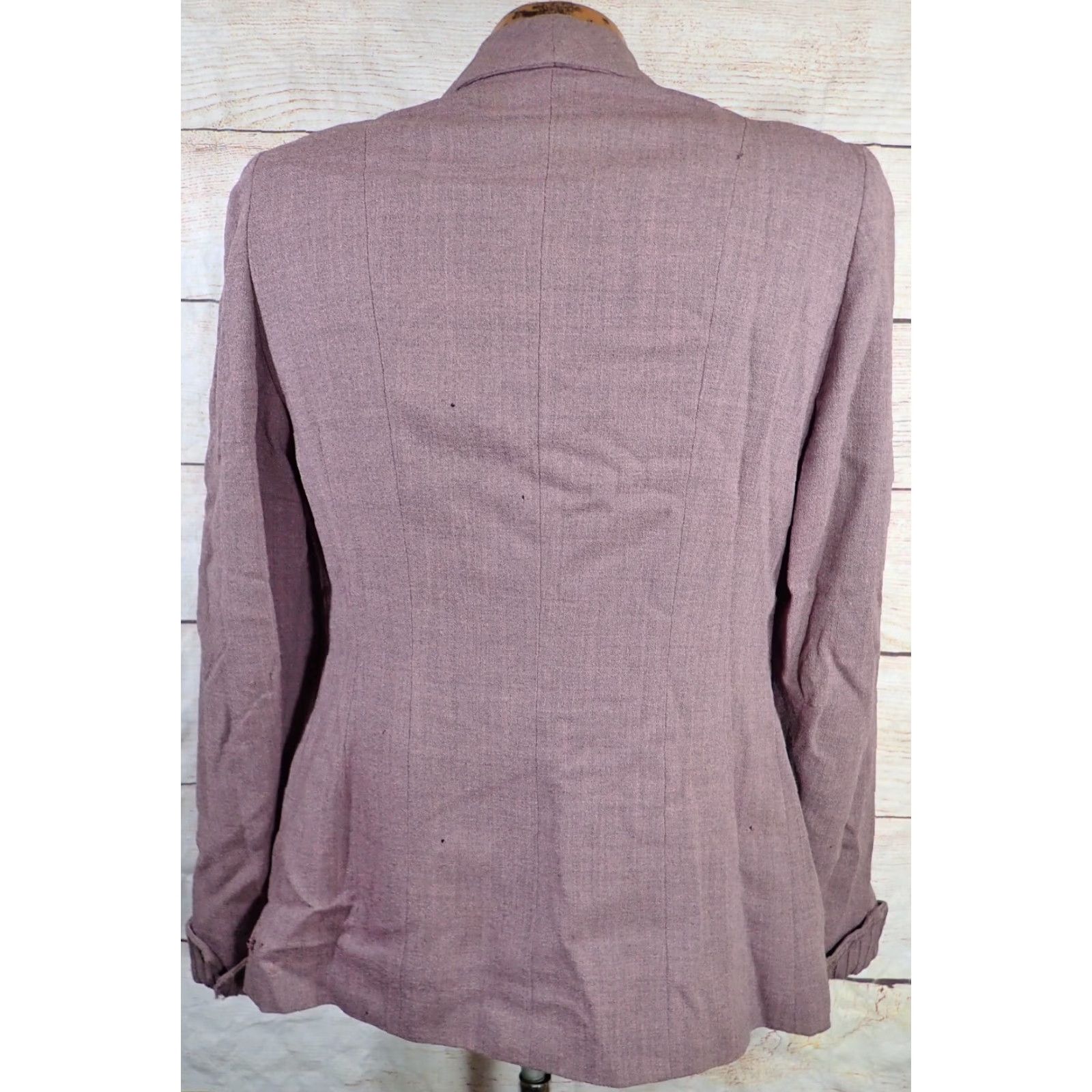 Vintage VINTAGE Pacific Craft Blazer Category: Jacket Women S Purple 60s 50s USA Classic Preppy Distressed Wool Blazer M Size S / US 4 / IT 40 - 3 Thumbnail