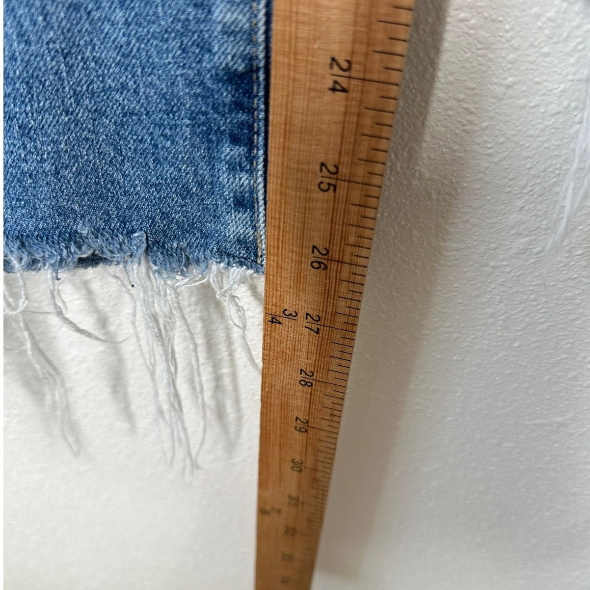 AG Adriano Goldschmied Adriano Goldschmied Ex-Boyfriend Raw Hem Medium Wash Jeans Size 28" / US 6 / IT 42 - 12 Thumbnail