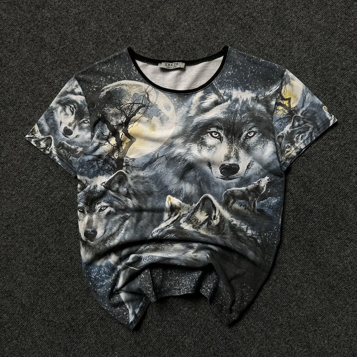 Y/Project VTG Adult Wolf Overprinted T-shirts Size S Y2K 00s USA Grung Size US S / EU 44-46 / 1 - 3 Thumbnail