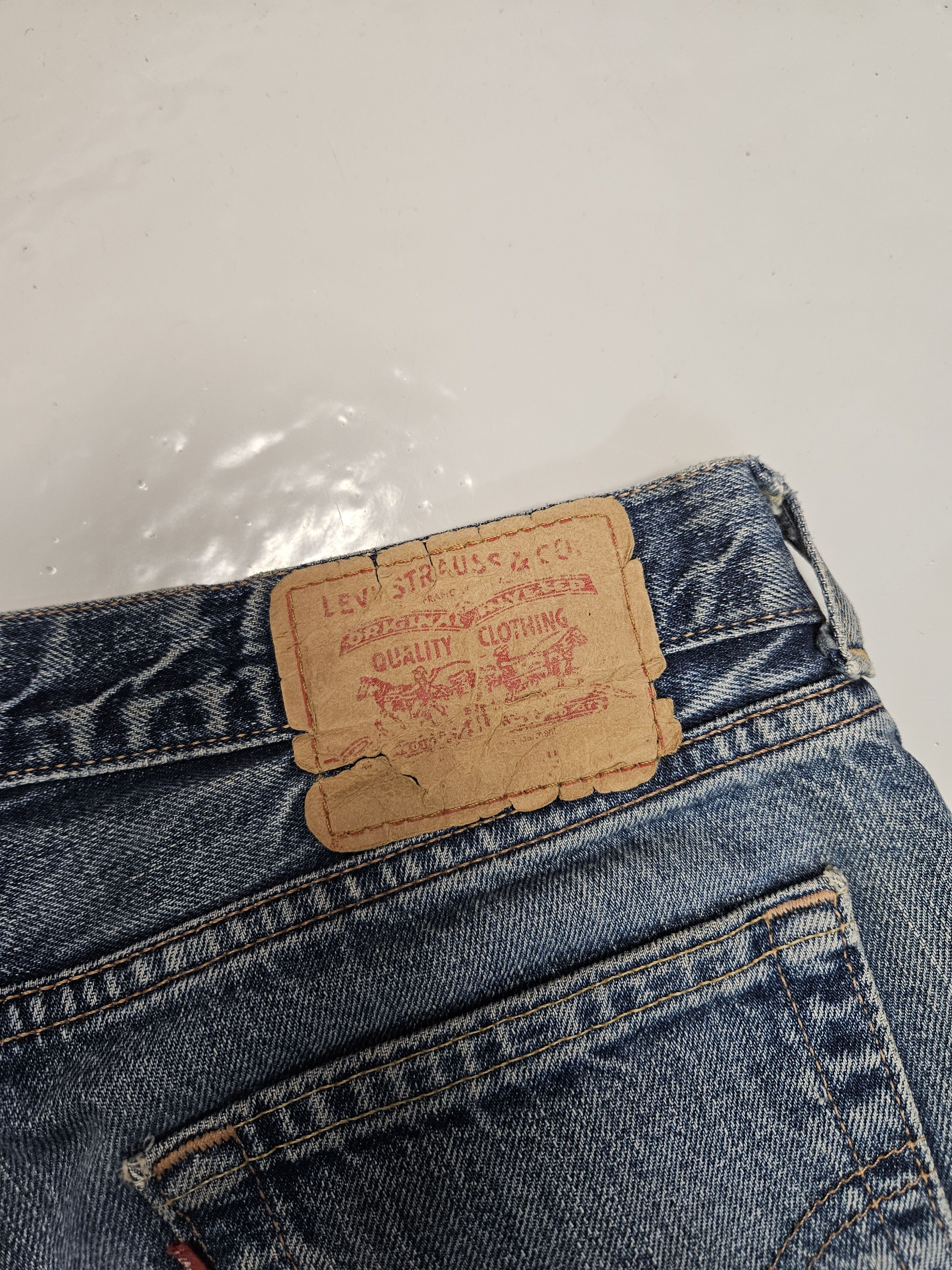 Levi's Vintage y2k levis 544 distressed flared denim Size US 31 - 14 Thumbnail