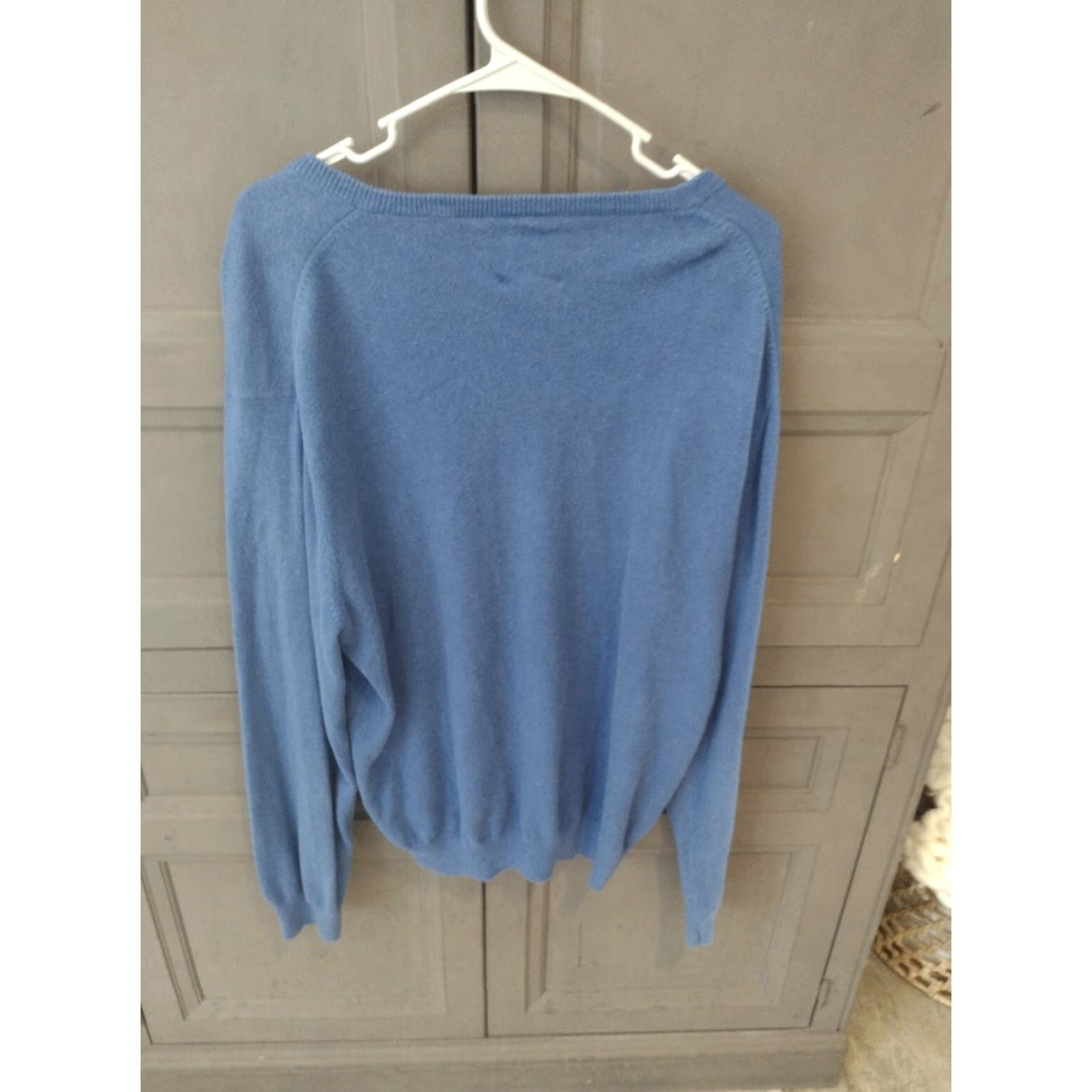 Chaps Chaps Cashmere Sweater Mens Large Long Sleeve Pullover Crew Neck Logo Blue 90s Preppy Size US L / EU 52-54 / 3 - 6 Thumbnail