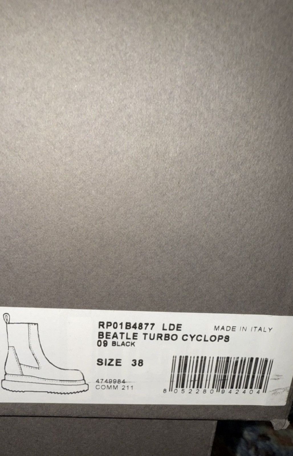 Rick Owens Rick Owens Beatle Turbo Cyclops Size US 5.5 / EU 38 - 11 Thumbnail