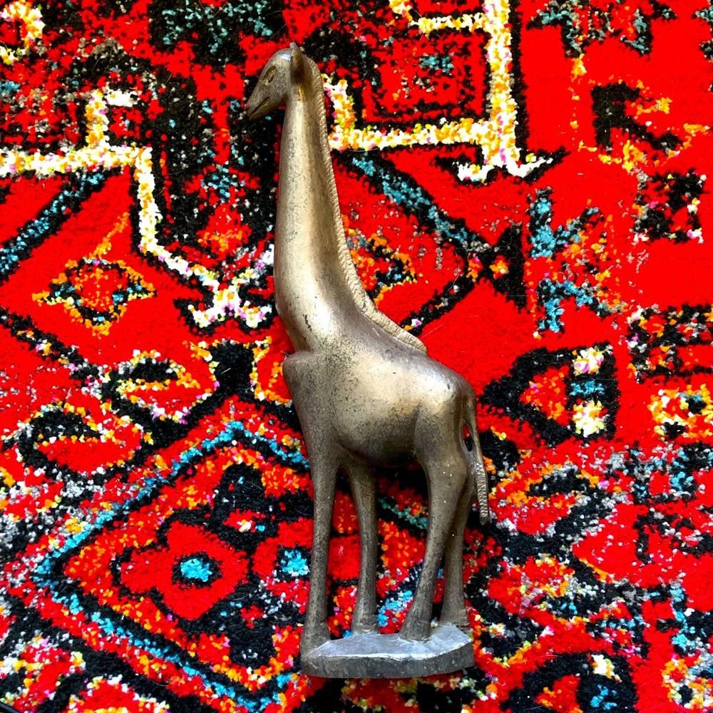 Handmade Handcarved Wooden Giraffe Size ONE SIZE - 2 Thumbnail
