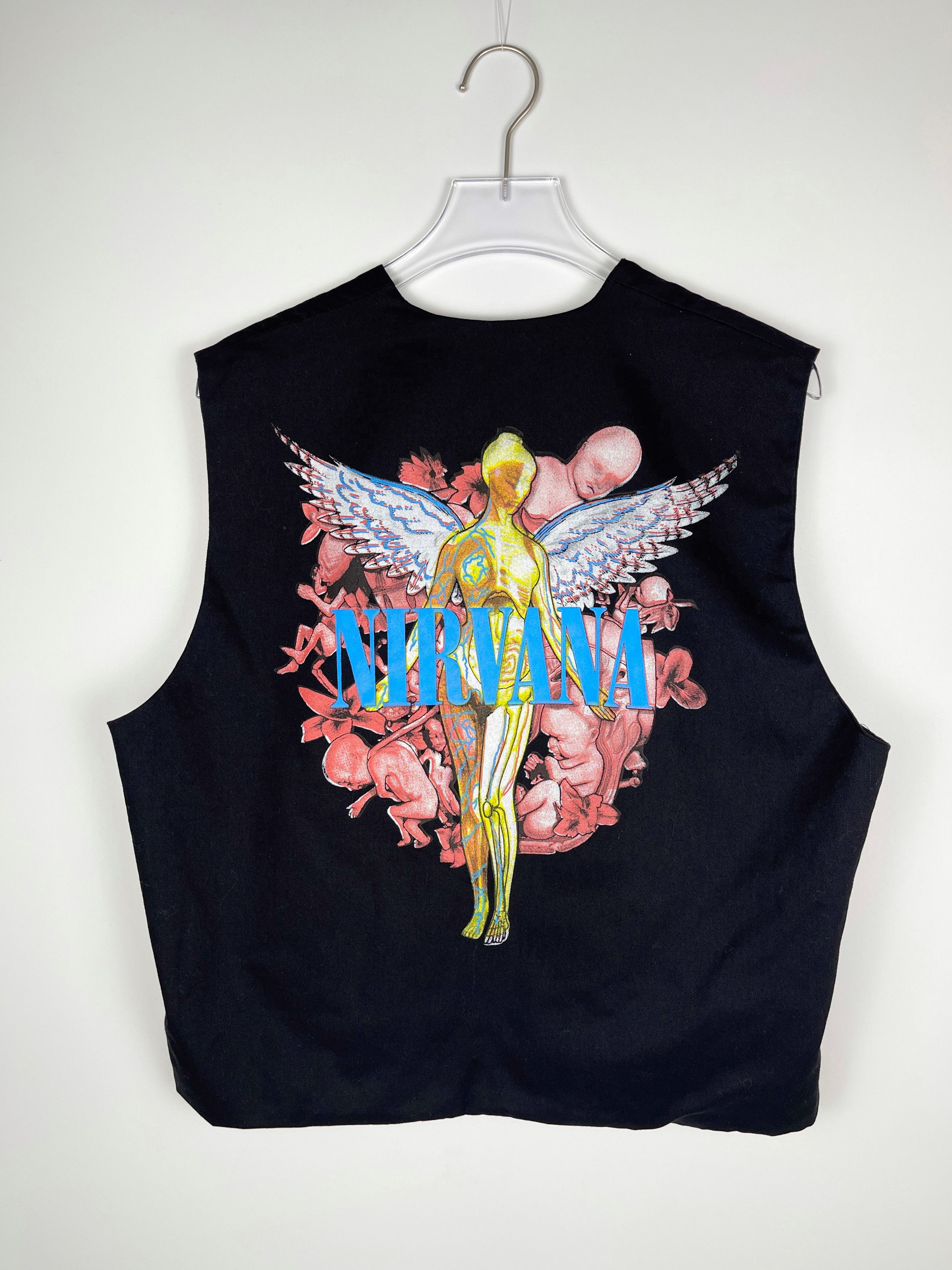 Band Tees × Nirvana × Vintage VINTAGE NIRVANA In Utero Double-Sided Print Vest Size US L / EU 52-54 / 3 - 3 Thumbnail