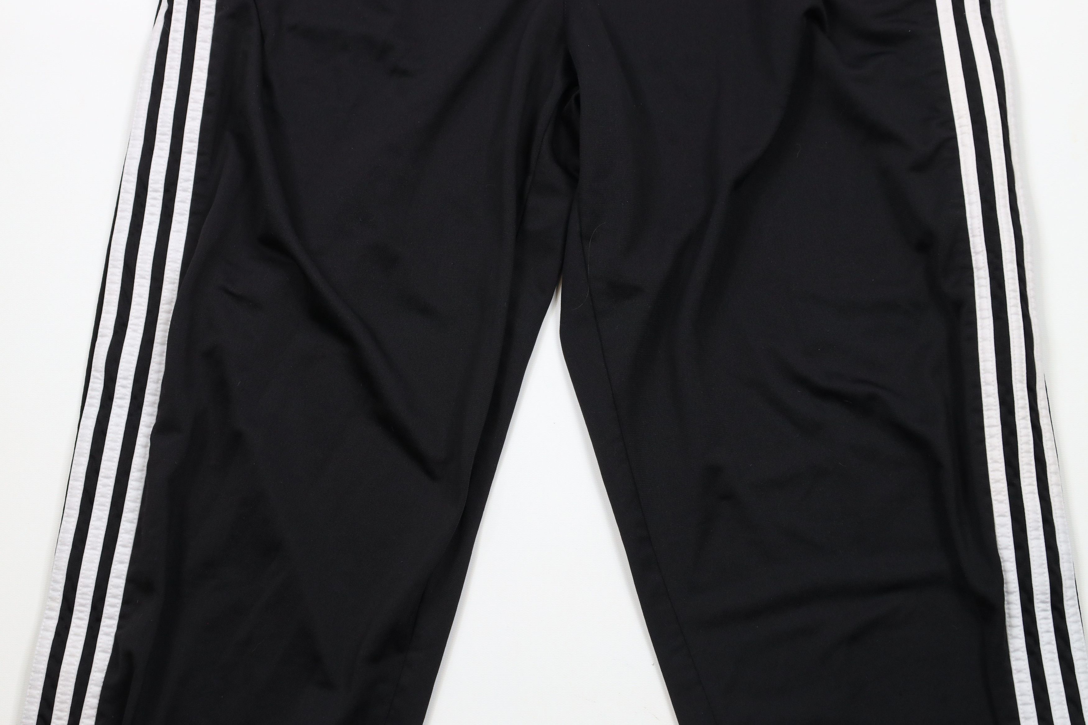 Adidas × Vintage Vintage Y2K 2000 Adidas Wide Leg Tearaway Pants Black Size US 38 / EU 54 - 3 Thumbnail
